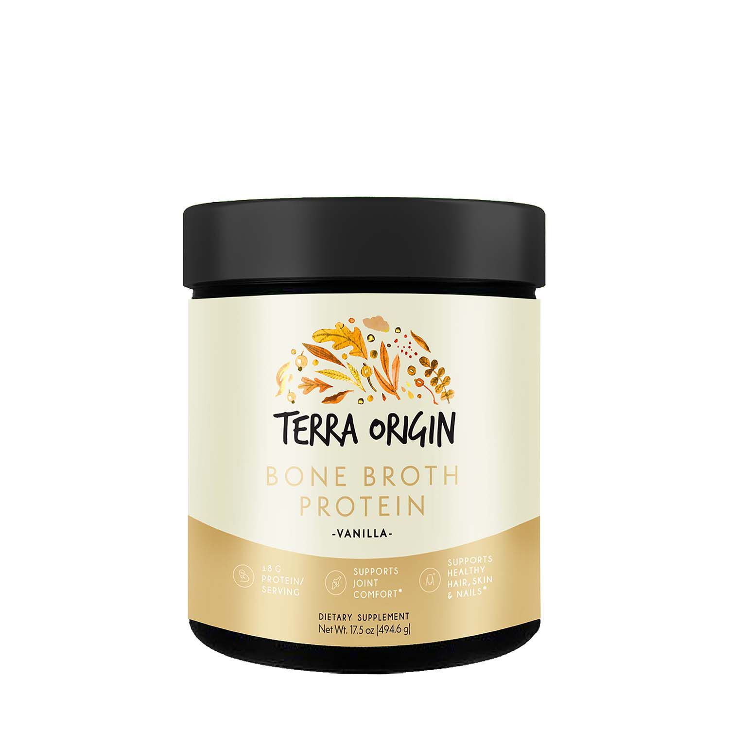 Terra Origin Bone Broth Protein Powder Vanilla Gnc