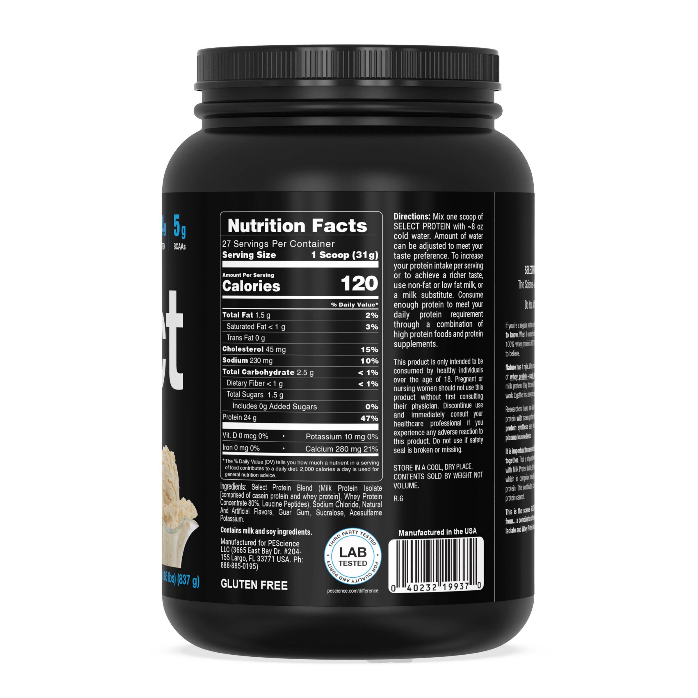 Select Protein - Gourmet Vanilla (27 Servings)  | GNC