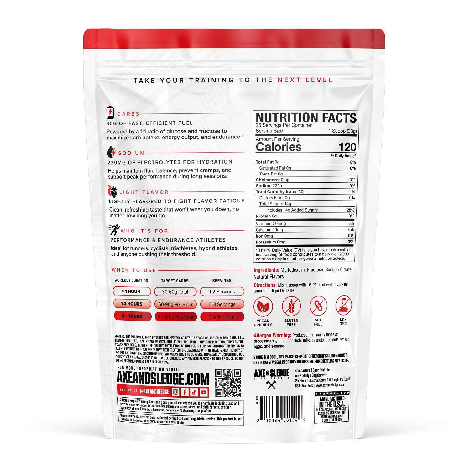 Endurance Carb - Fruit Punch (25 Servings)