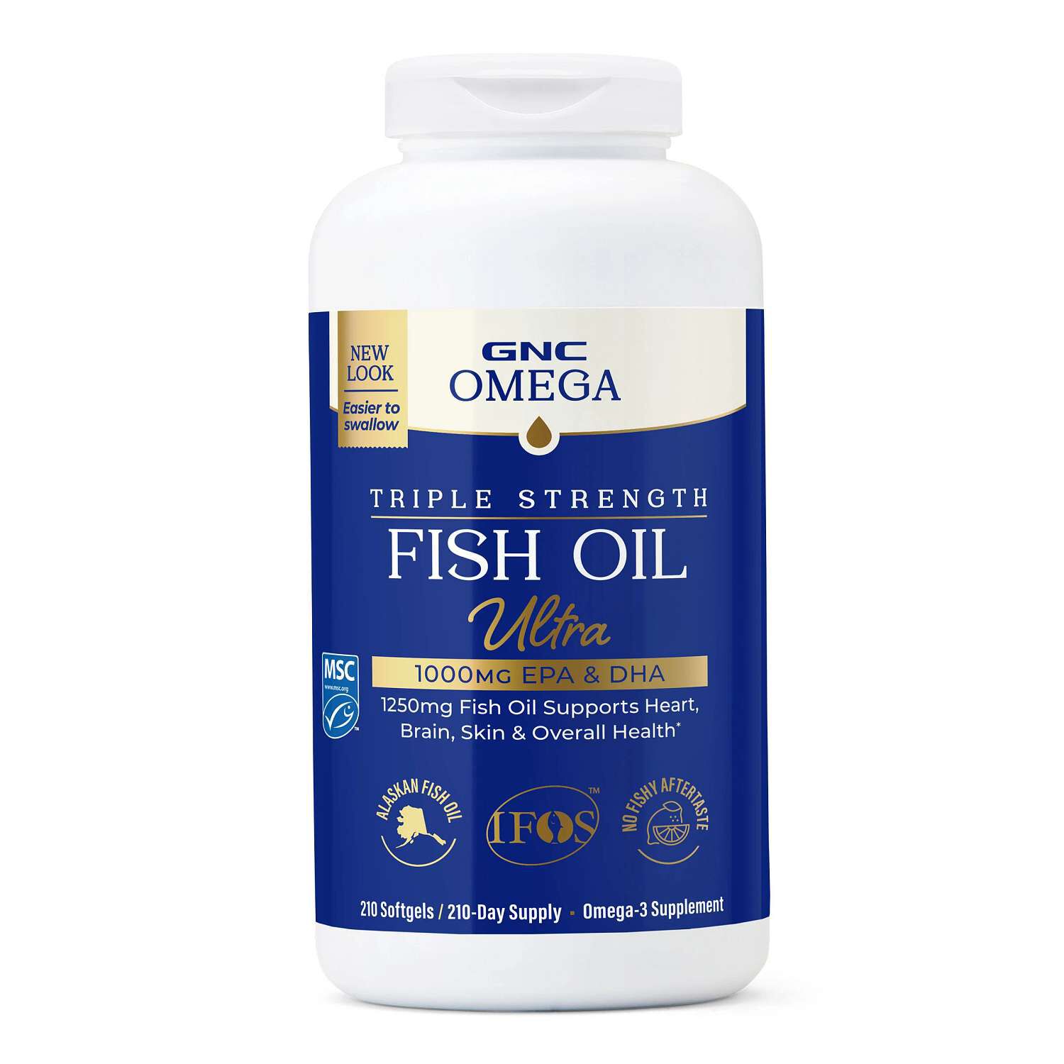 Triple Strength Fish Oil Ultra 1000mg - 210 Softgels (210 Servings)  | GNC