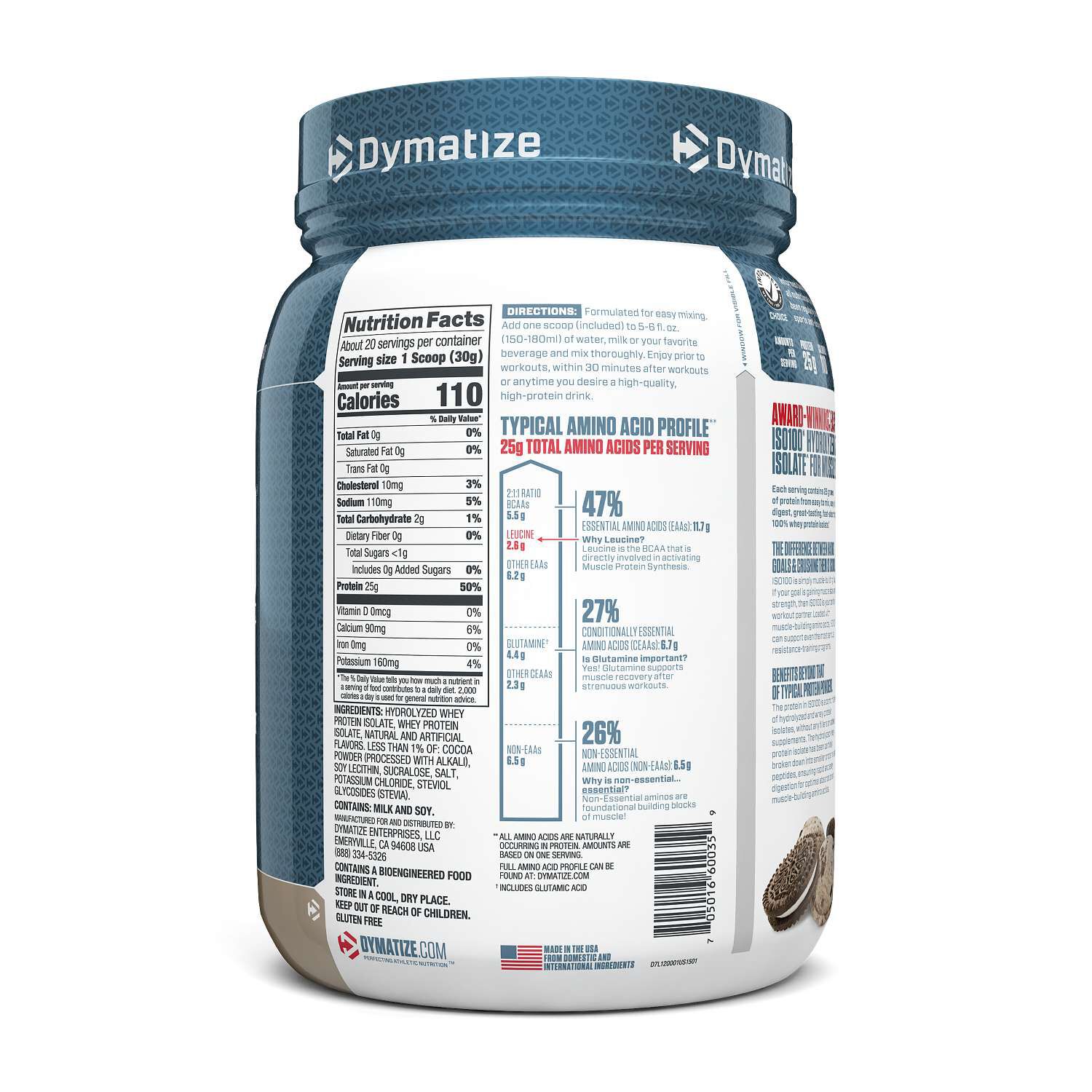 ISO100&reg; - Cookies and Cream (20 Servings)