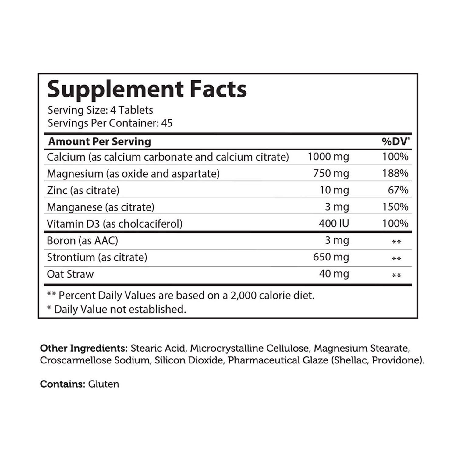PowerCal&trade; Comprehensive Calcium Formula* - 180 Tablets (45 Servings)  | GNC