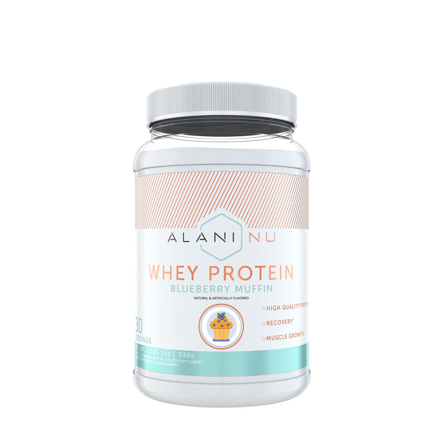 Alani Nu Whey Protein Powder Blueberry Muffin