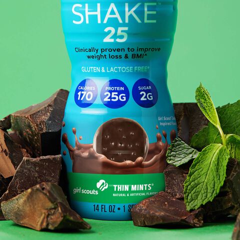 GNC Total Lean Lean Shake 25 Girl Scouts Thin Mints Protein Shake Lifestyle