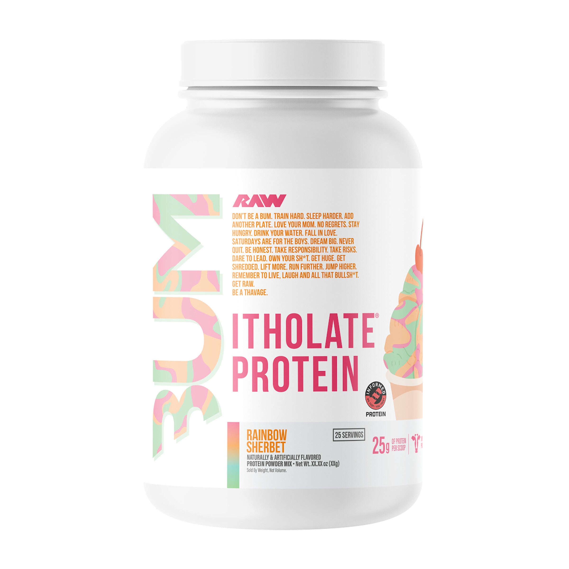 Itholate Protein - Rainbow Sherbet (25 Servings)  | GNC