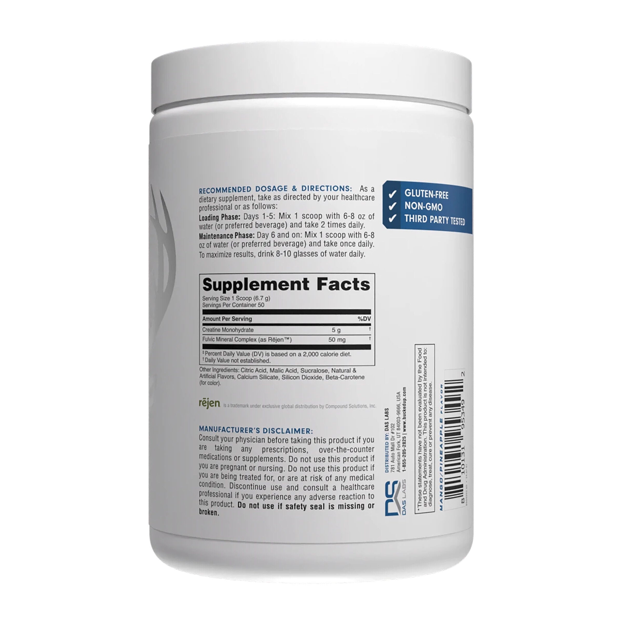 Creatine Monohydrate - Mango Pineapple (50 Servings)  | GNC