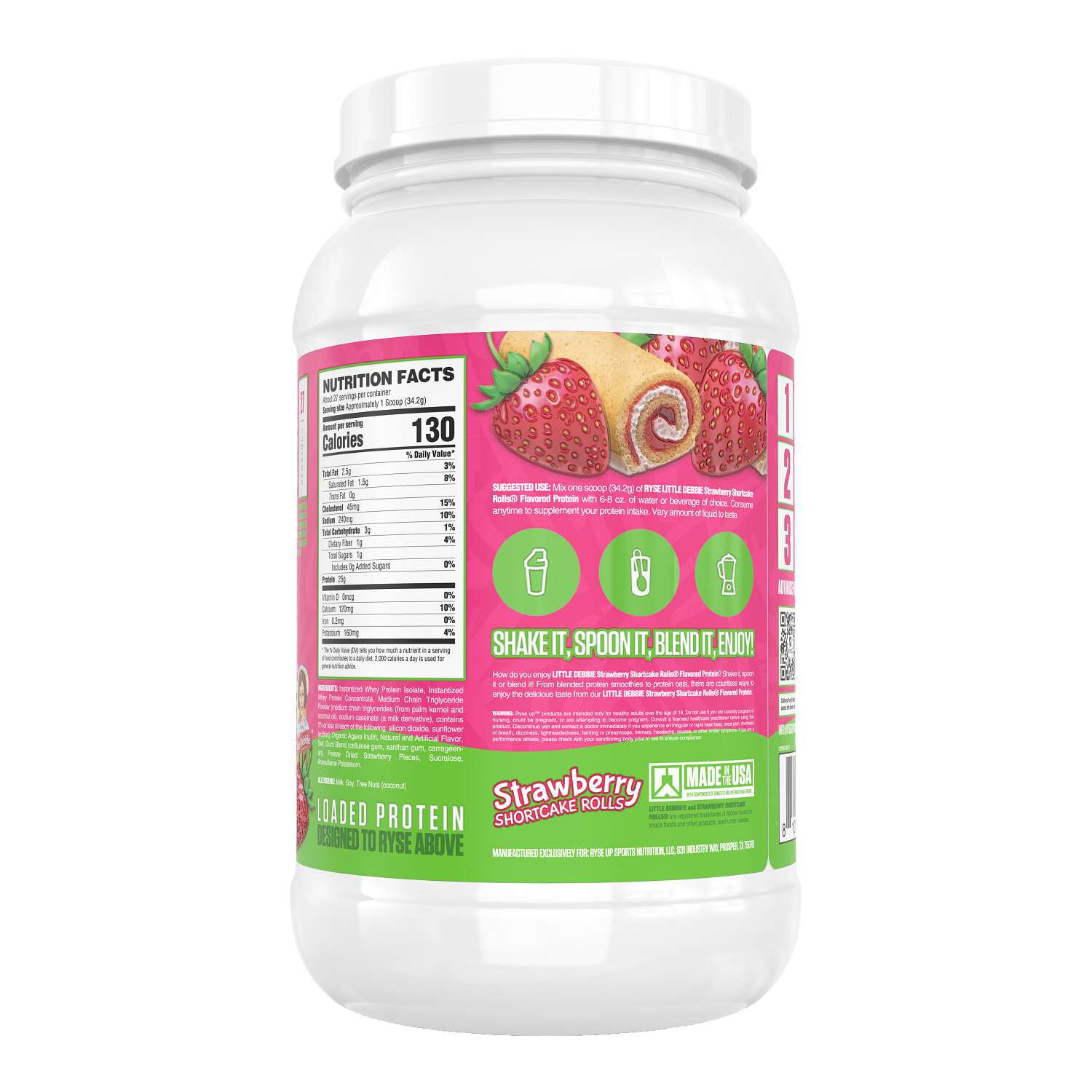 Loaded Protein - Little Debbie Strawberry Shortcake Rolls (27 Servings)
