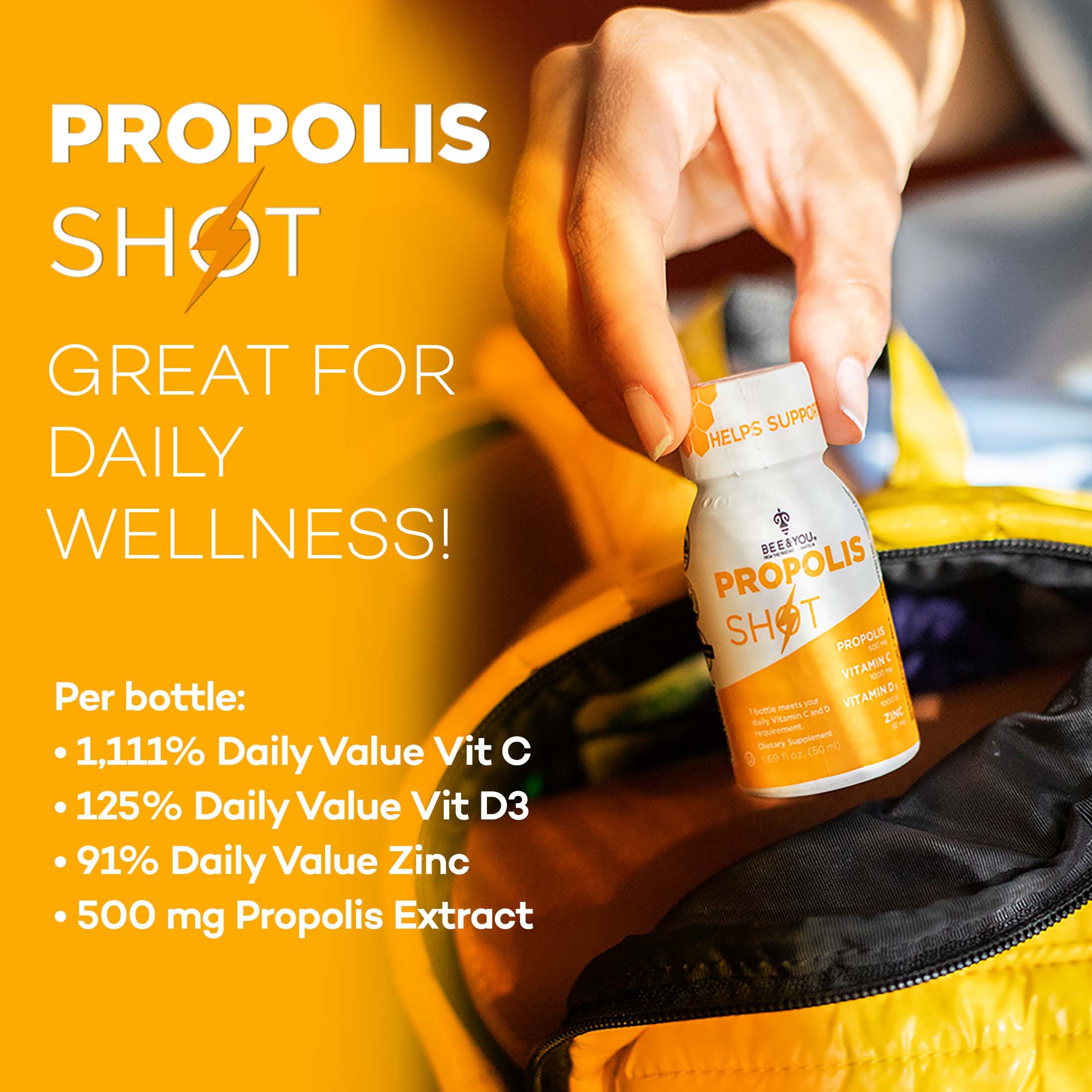 Immune Support Propolis Shot - 1.69 oz. (12 Bottles)