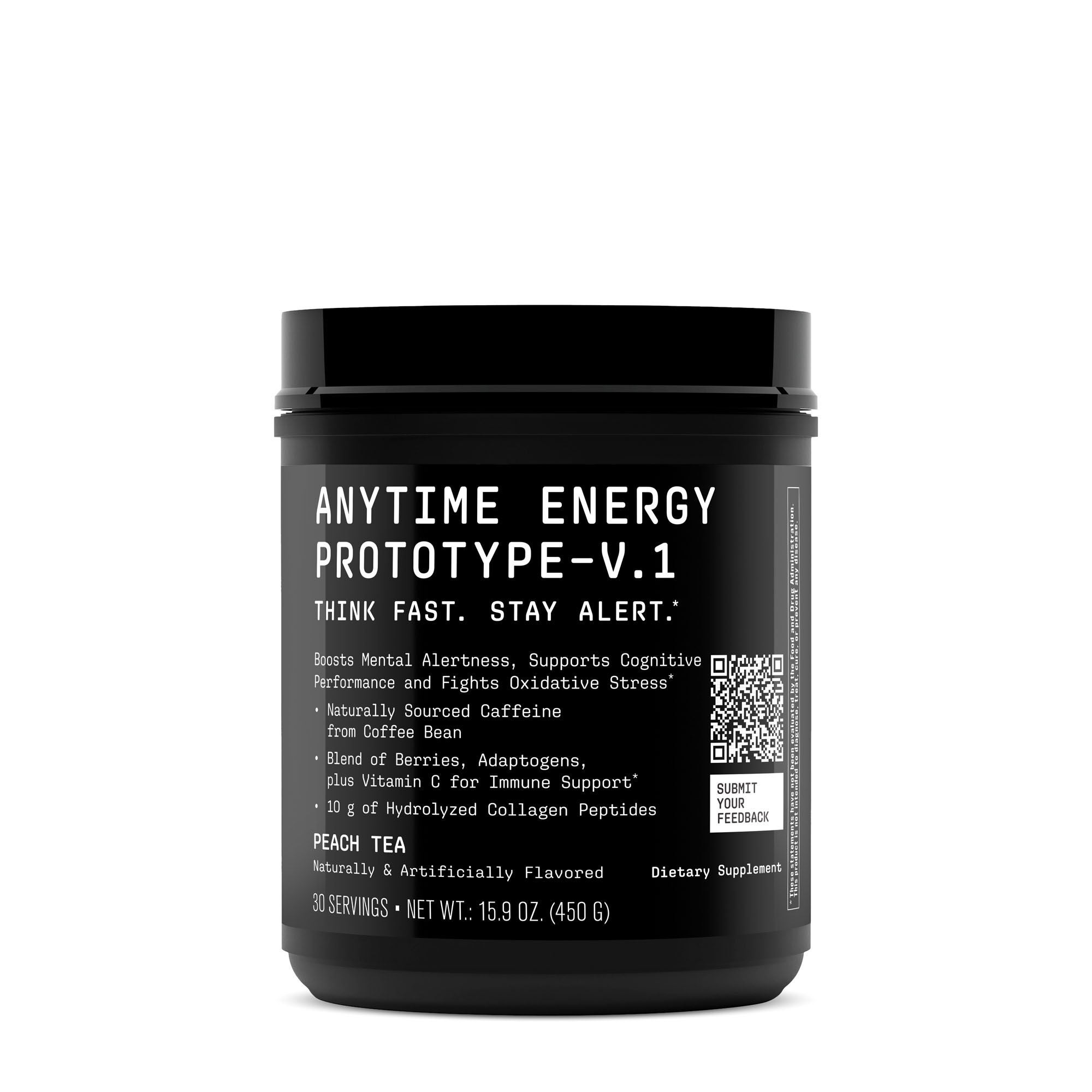 Anytime Energy Prototype V.1 Peach Tea - 15.9 oz. (30 Servings)  | GNC