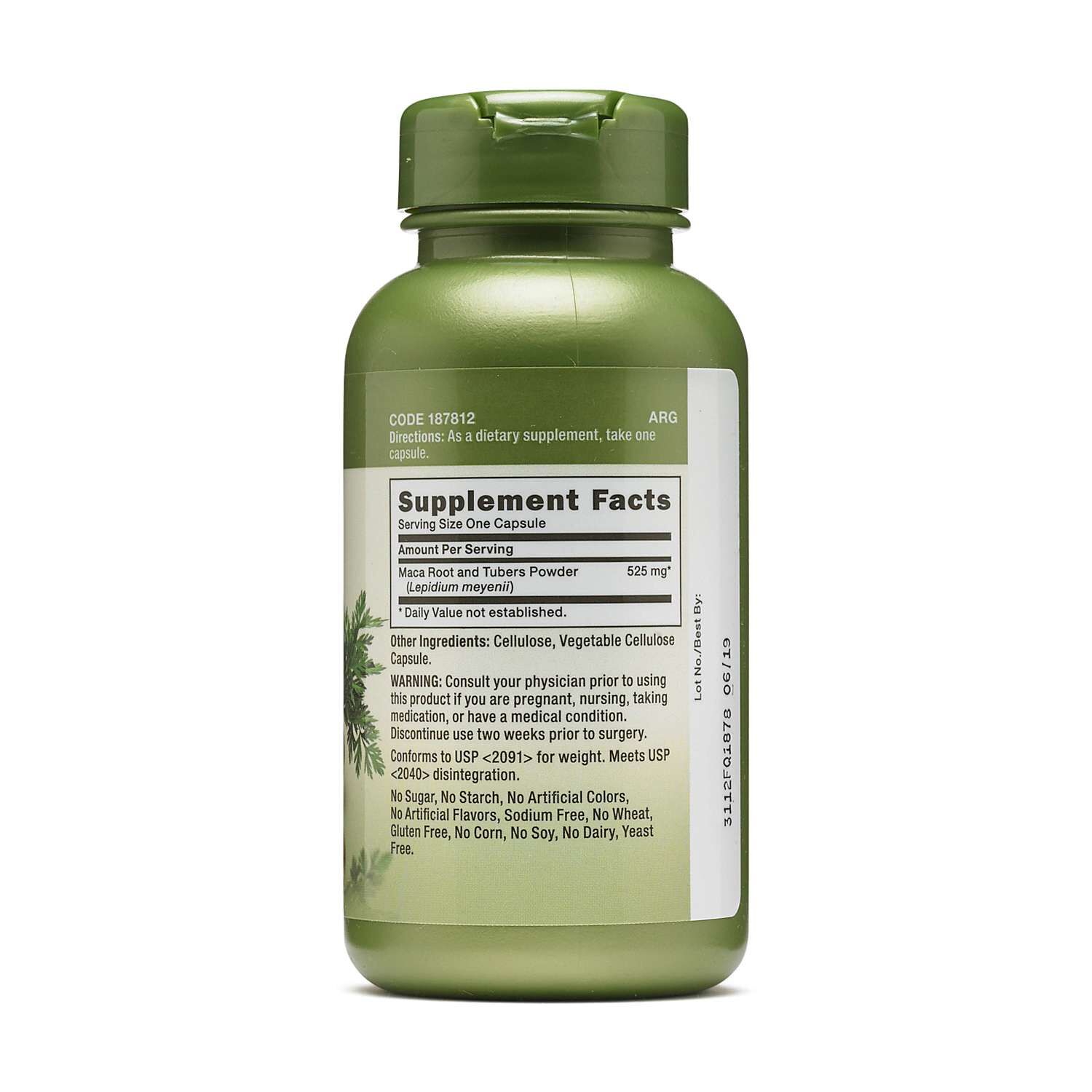 Maca Root 525mg - 100 Capsules (100 Servings)  | GNC