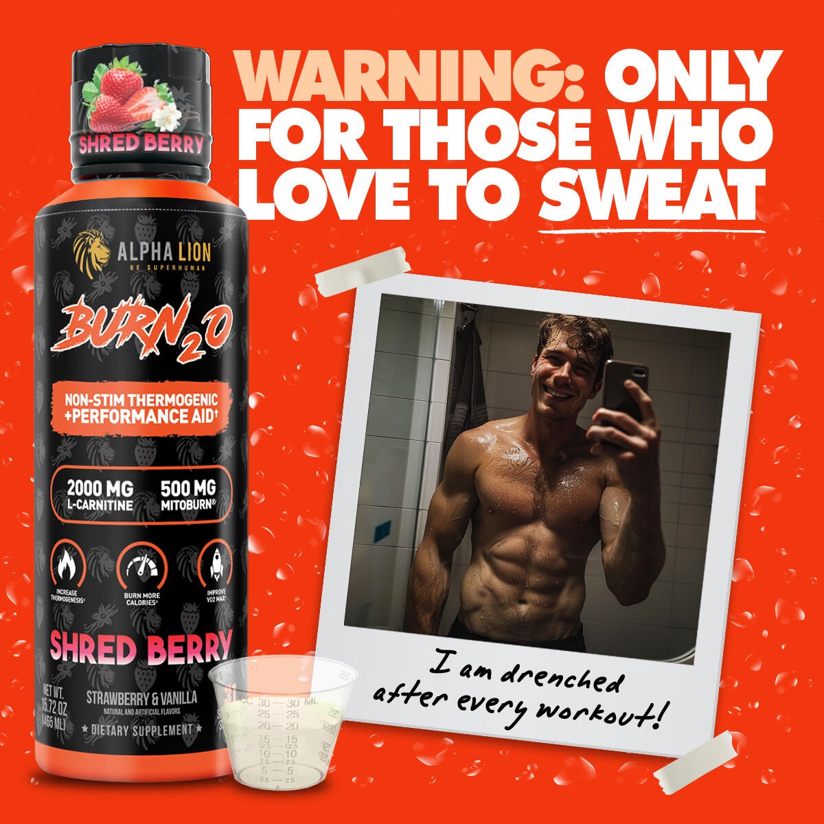 Burn2o Shredberry - 15 fl oz. (31 Servings) Shredberry | GNC