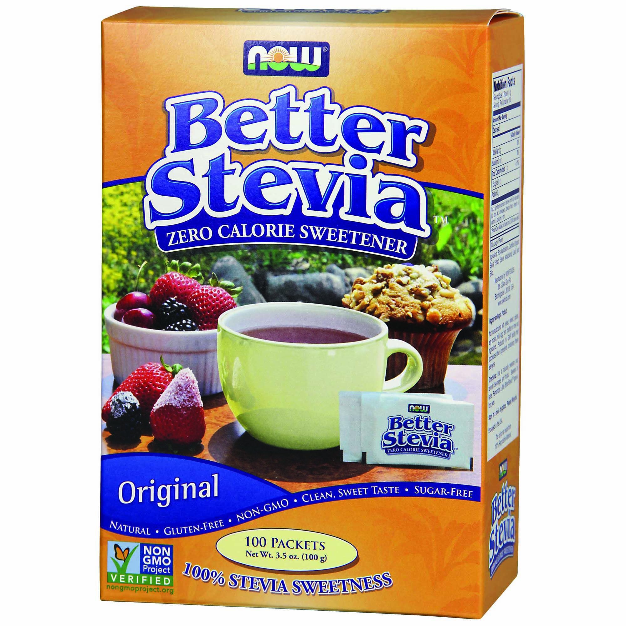 Now Better Stevia Zero Calorie Sweetner Gnc
