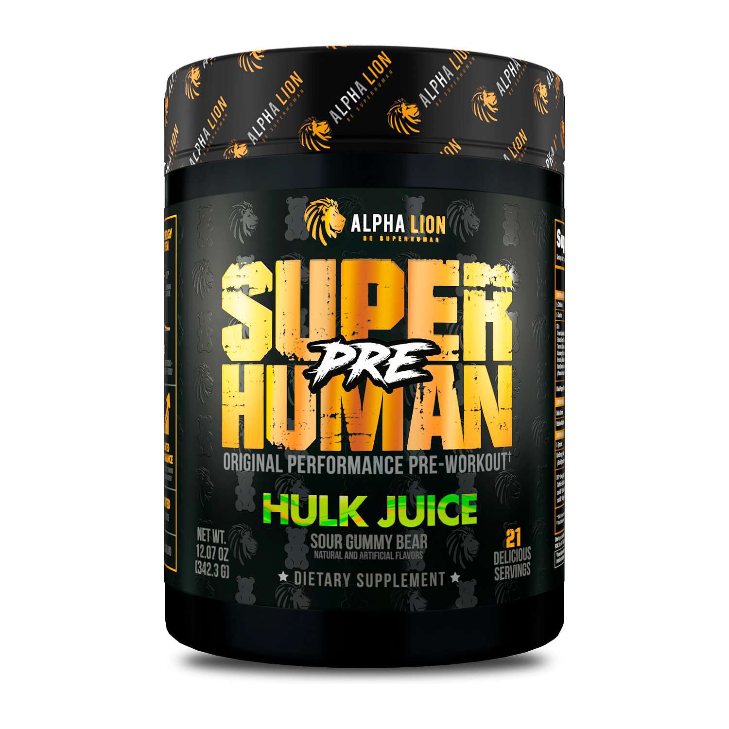 Superhuman Pre-Workout - Sour Gummy Bear(21 Servings) Sour Gummy Bear | GNC