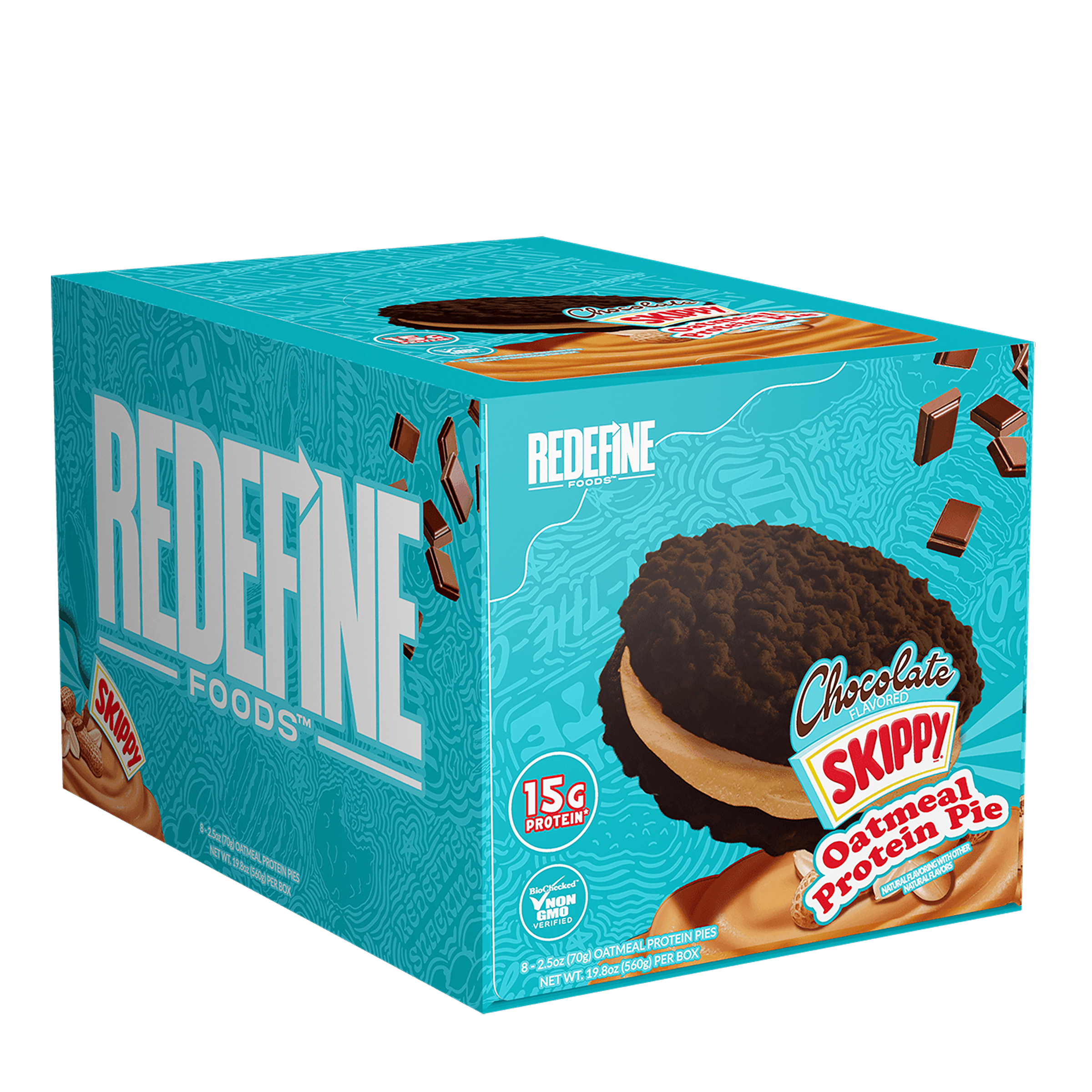 Skippy Oatmeal Protein Pie - Chocolate (8 Pies)  | GNC