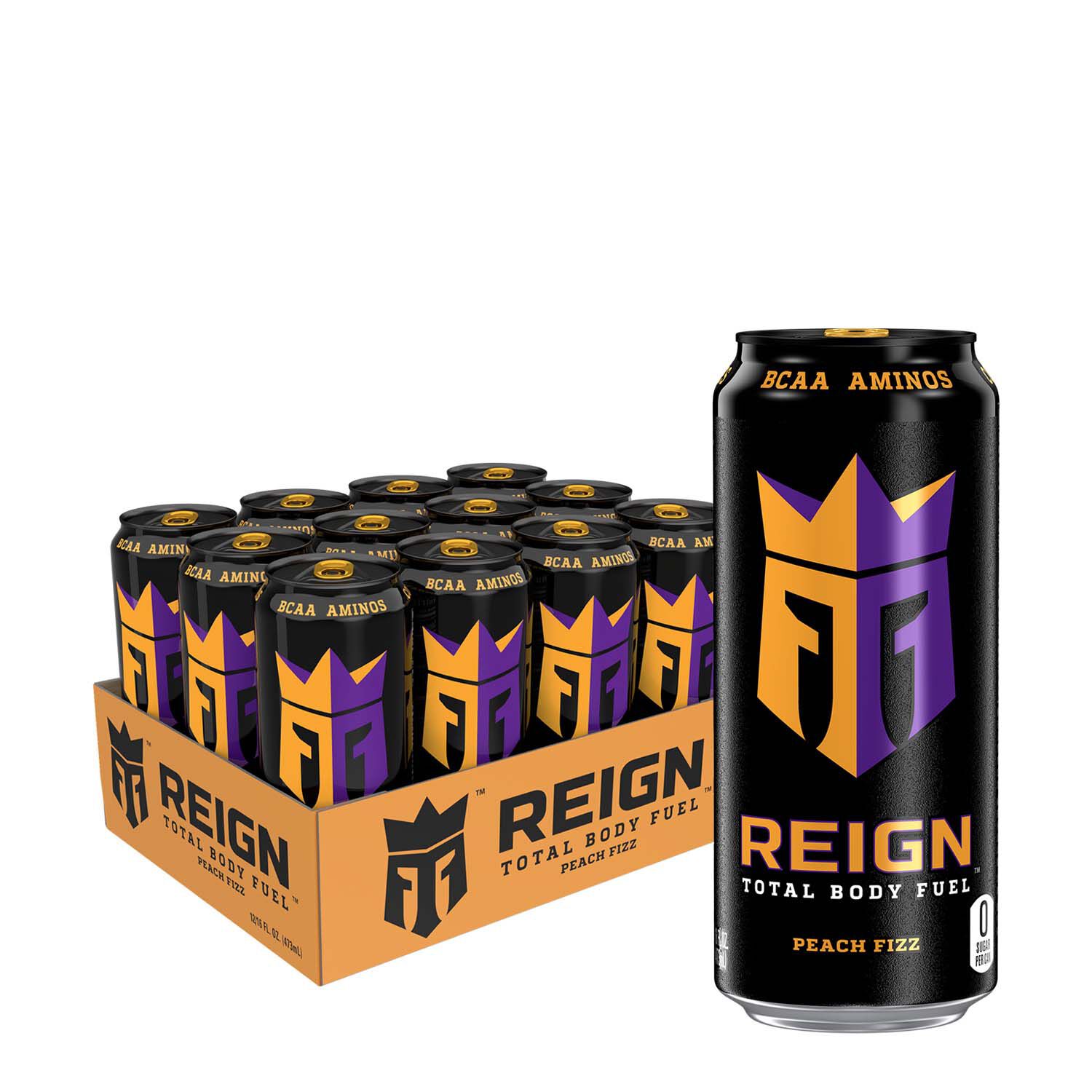 Reign Total Body Fuel Peach Fizz Energy Drink Gnc Gnc