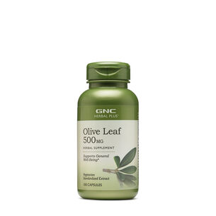 Olive Leaf 500 mg - 100 Capsules &#40;100 Servings&#41;  | GNC