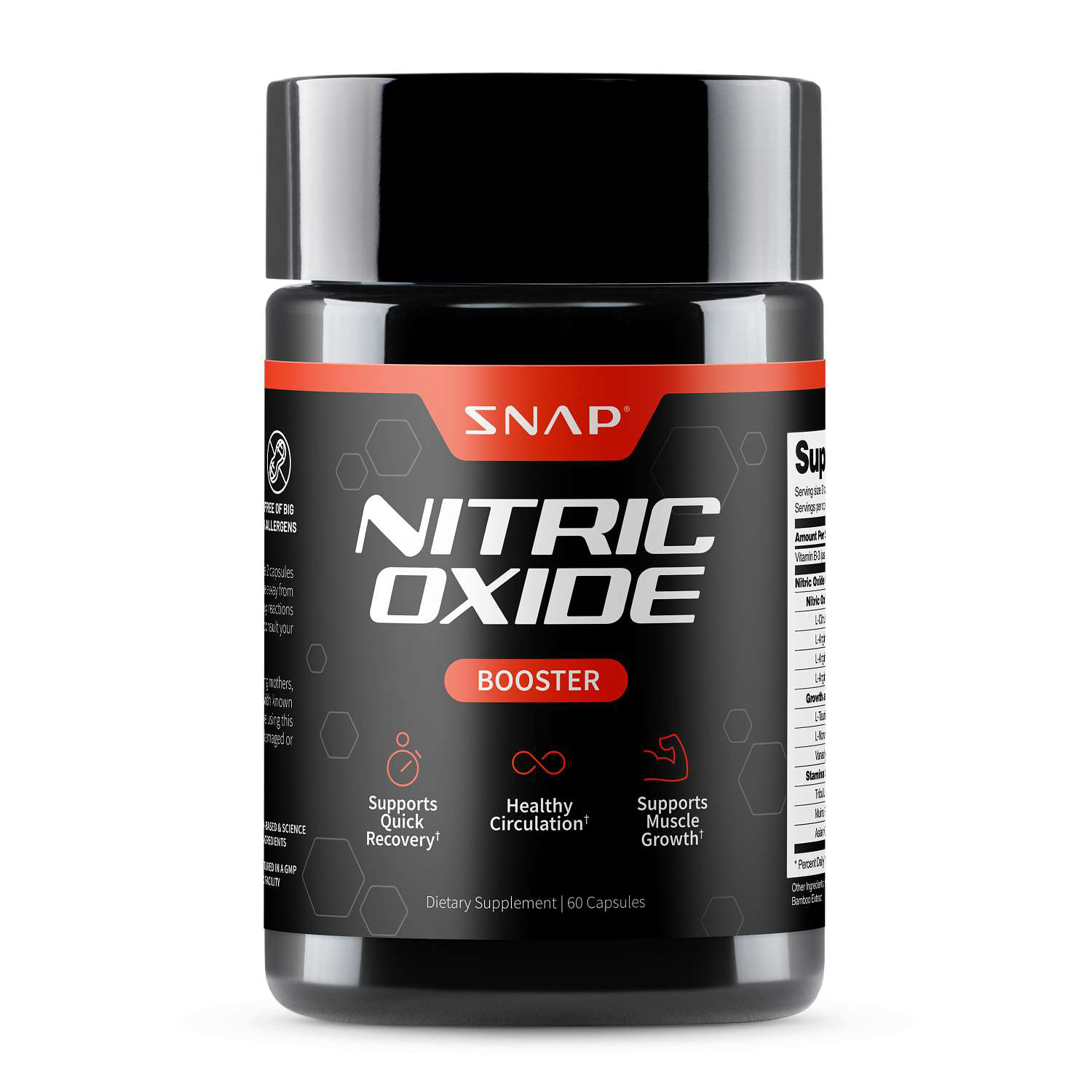 Nitric Oxide Booster - 60 Capsules (30 Servings)