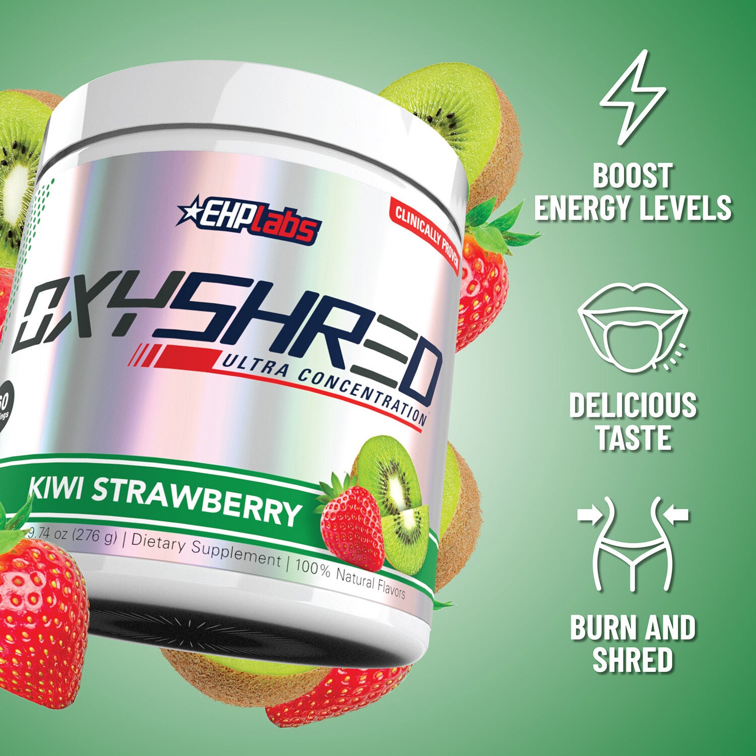 OxyShred - Kiwi Strawberry - 9.74 oz. (60 Servings) Kiwi Strawberry | GNC