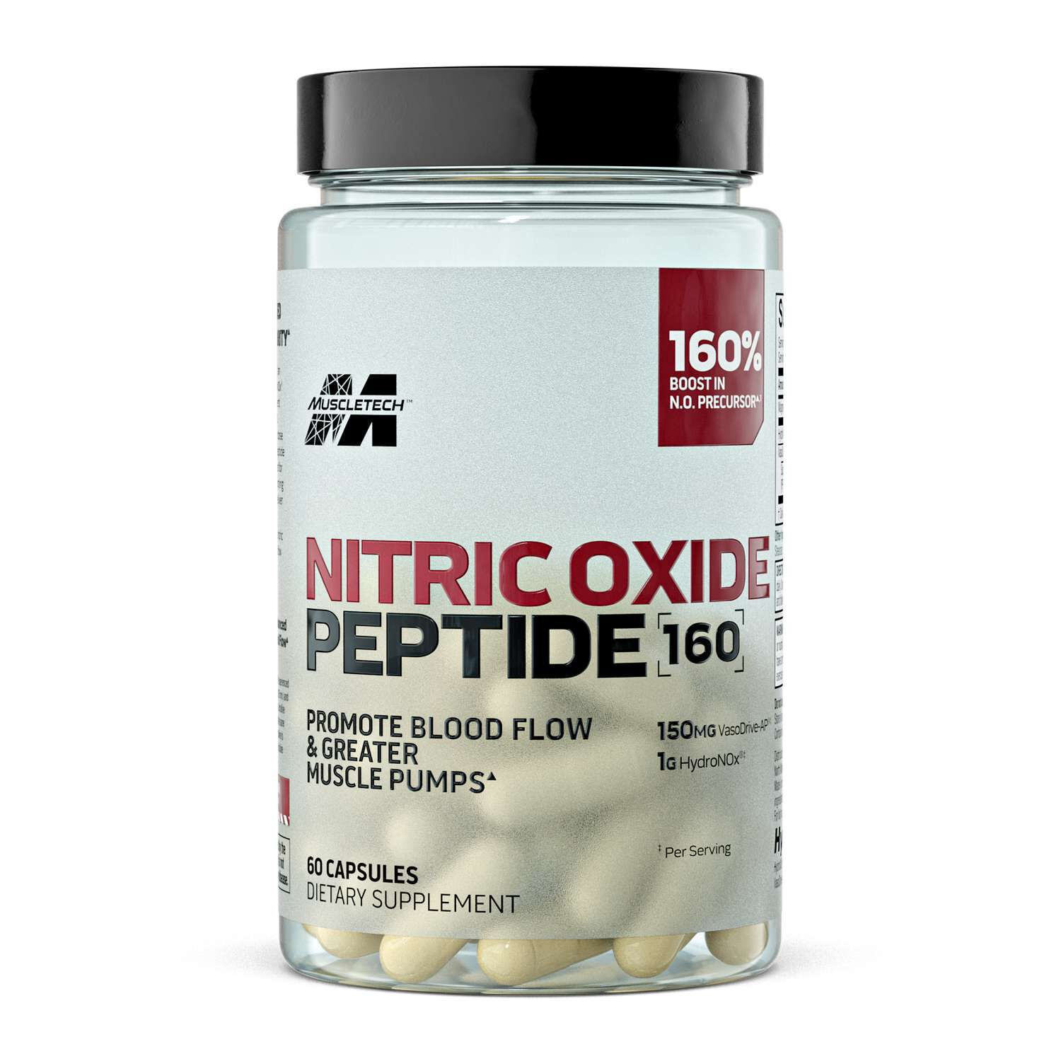 Nitric Oxide Peptide 160 - 60 Capsules (30 Servings)  | GNC
