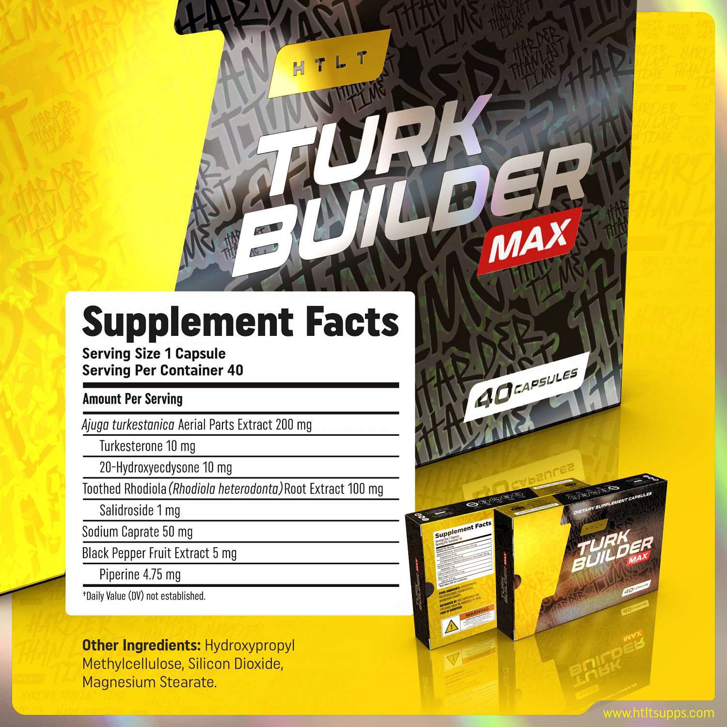 Turk Builder MAX - 40 Capsules (40 Servings)