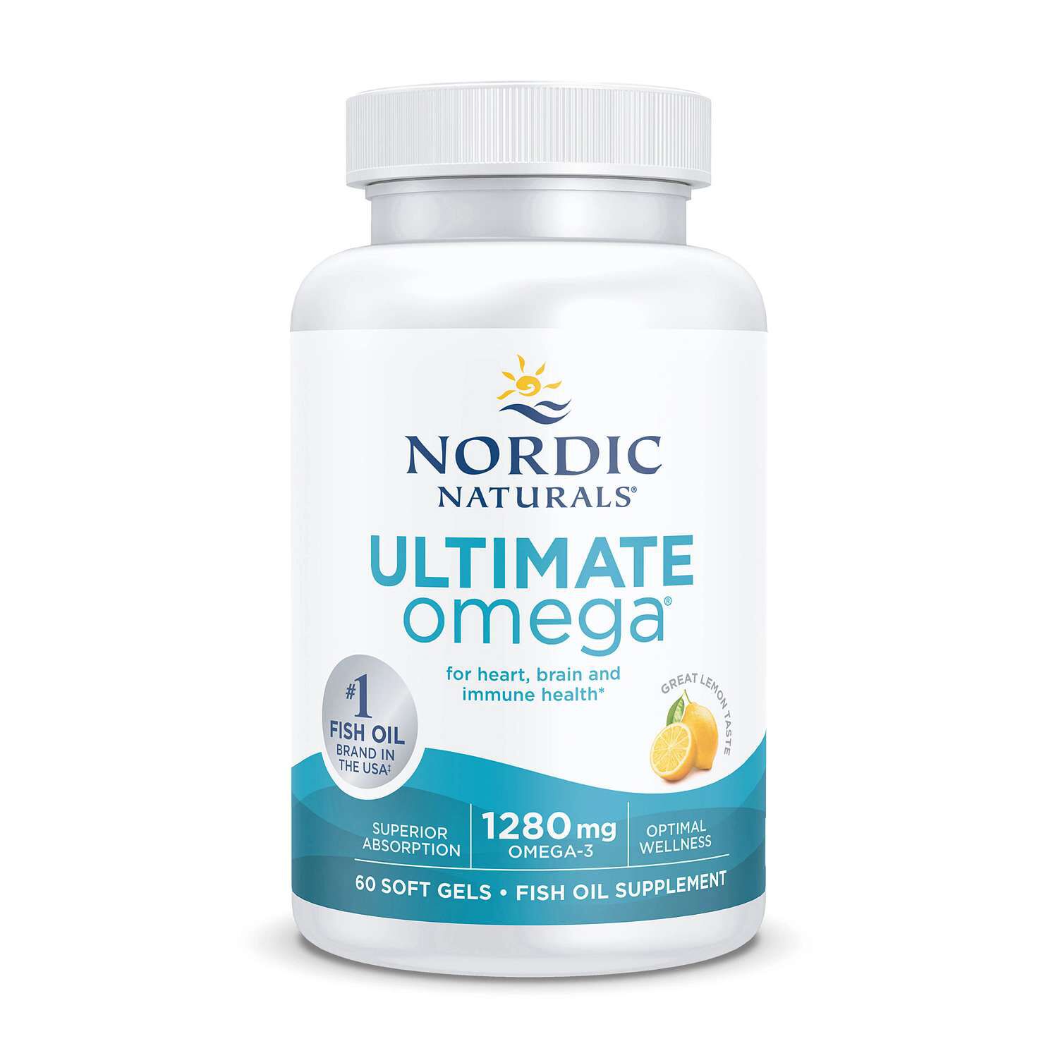 Ultimate Omega&reg; Soft Gels - Lemon - 60 Softgels (30 Servings)  | GNC