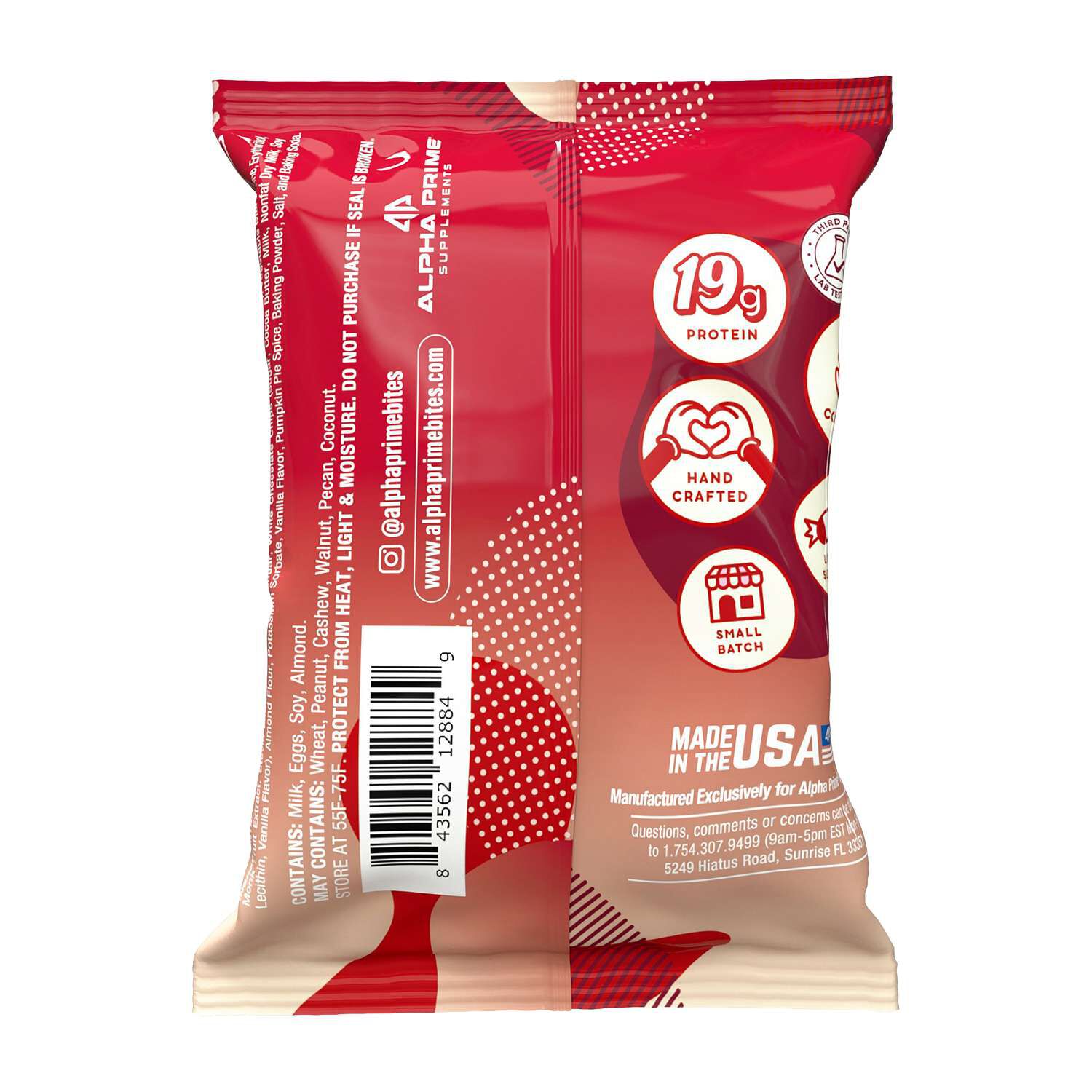 Protein Brownie - Red Velvet (12 Brownies)