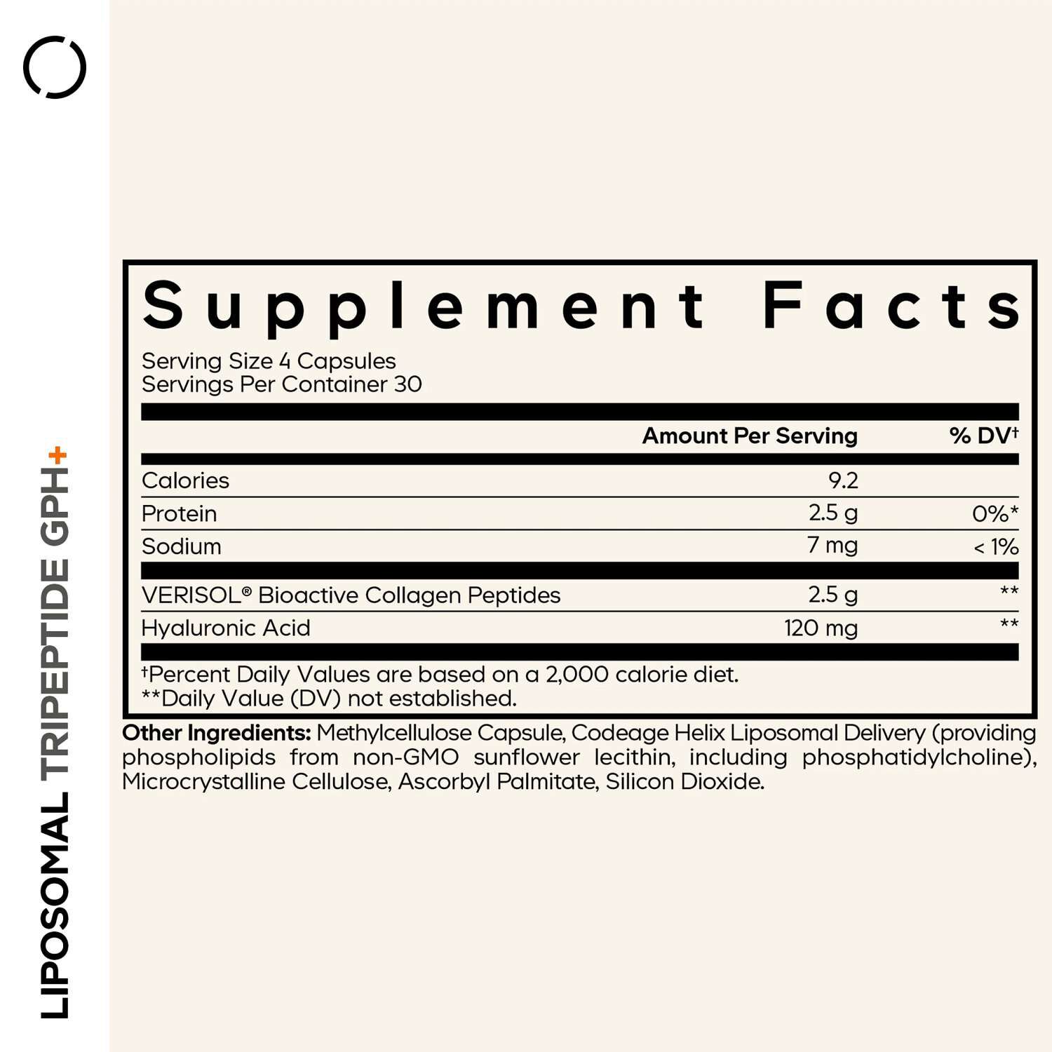 Liposomal Tripeptide GPH+ - 120 Capsules (30 Servings)  | GNC