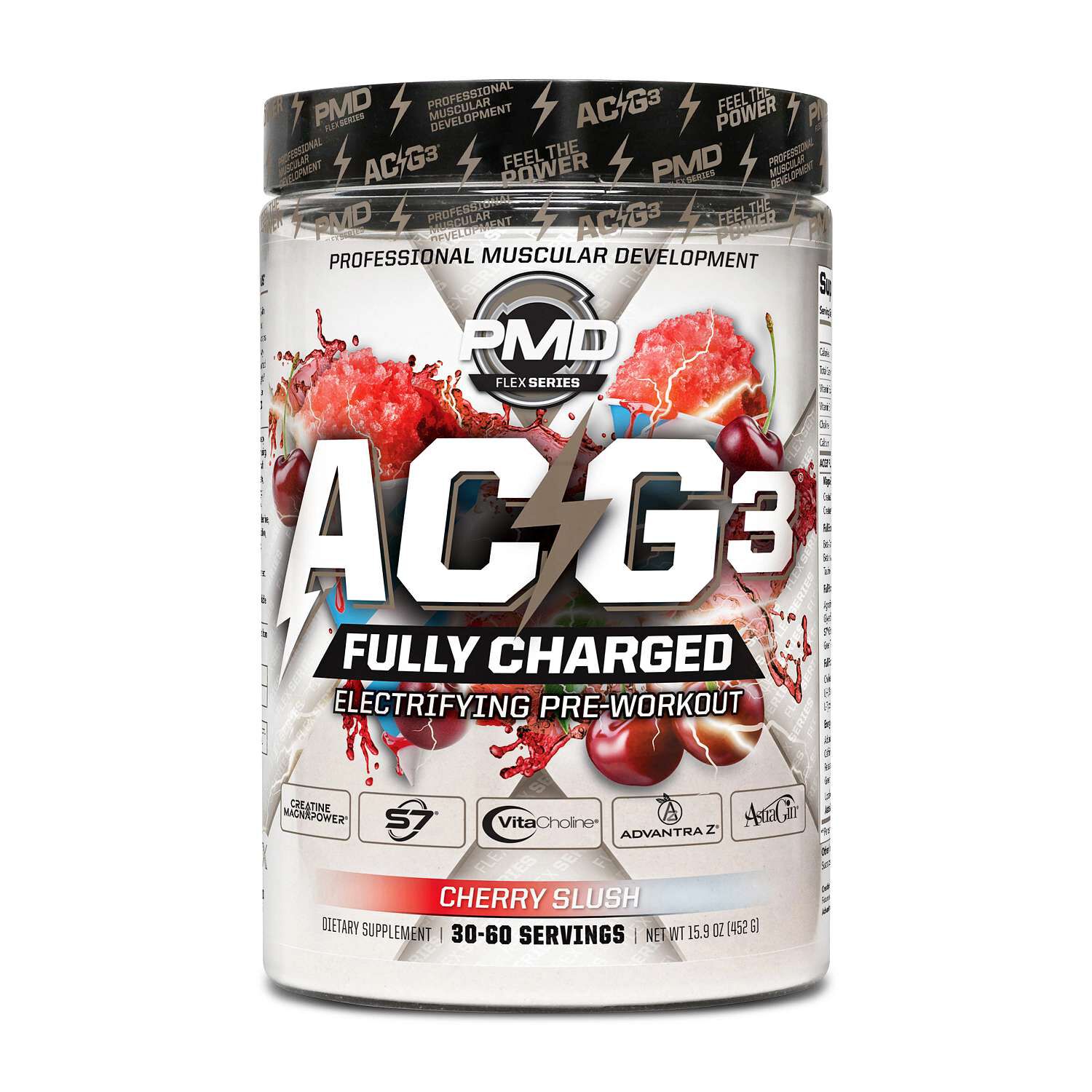 ACG3 Fully Charged Pre-Workout - Cherry Slush (30 Servings)  | GNC