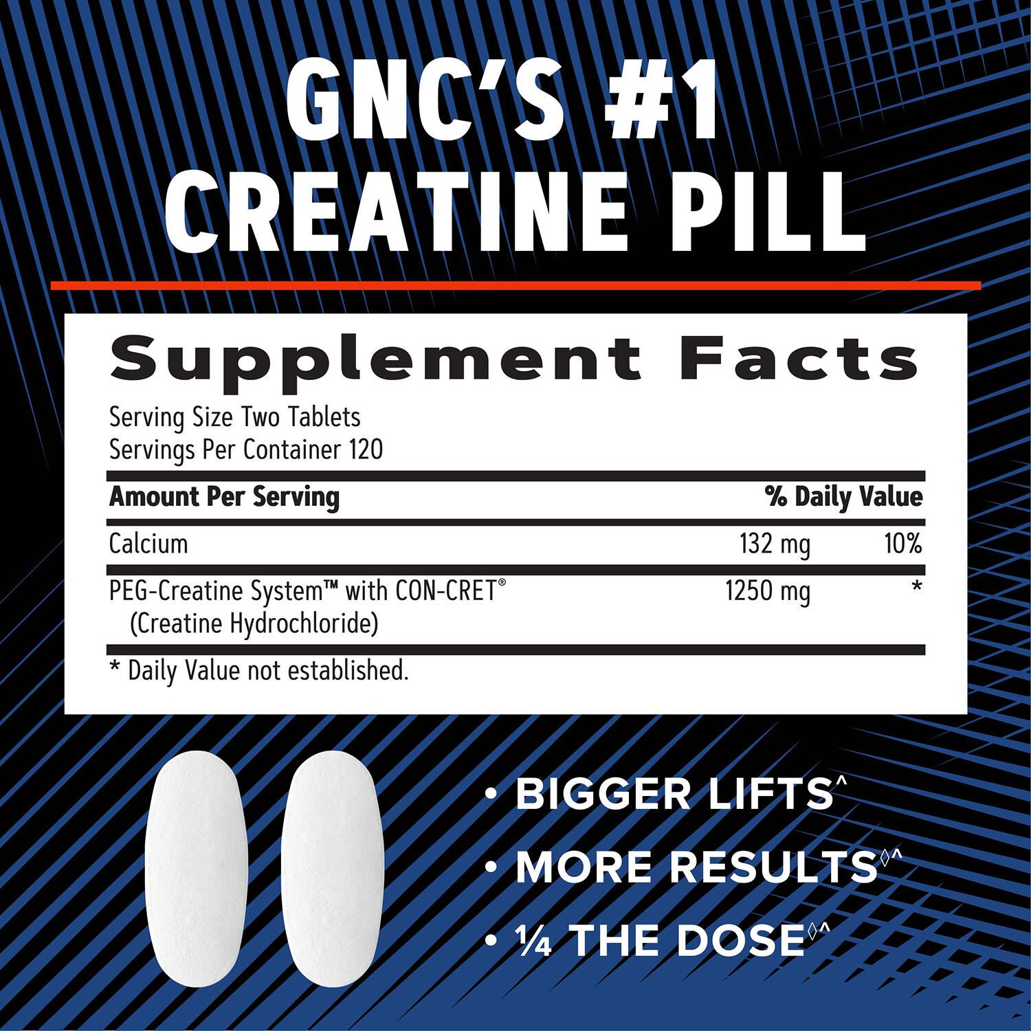 Creatine HCl 189&trade; - 240 Tablets (120 Servings)  | GNC