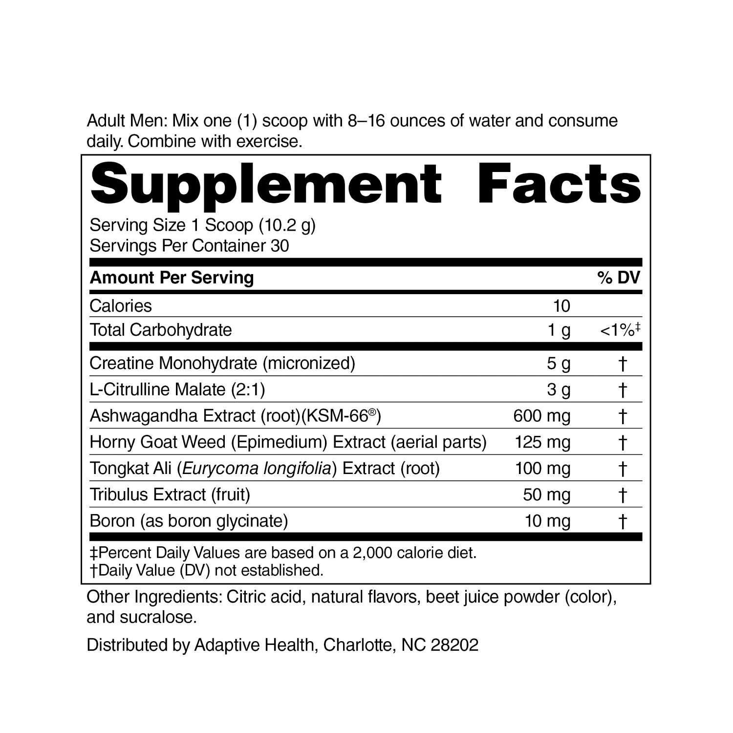 T-Booster + Creatine - Fruit Punch (30 Servings)  | GNC