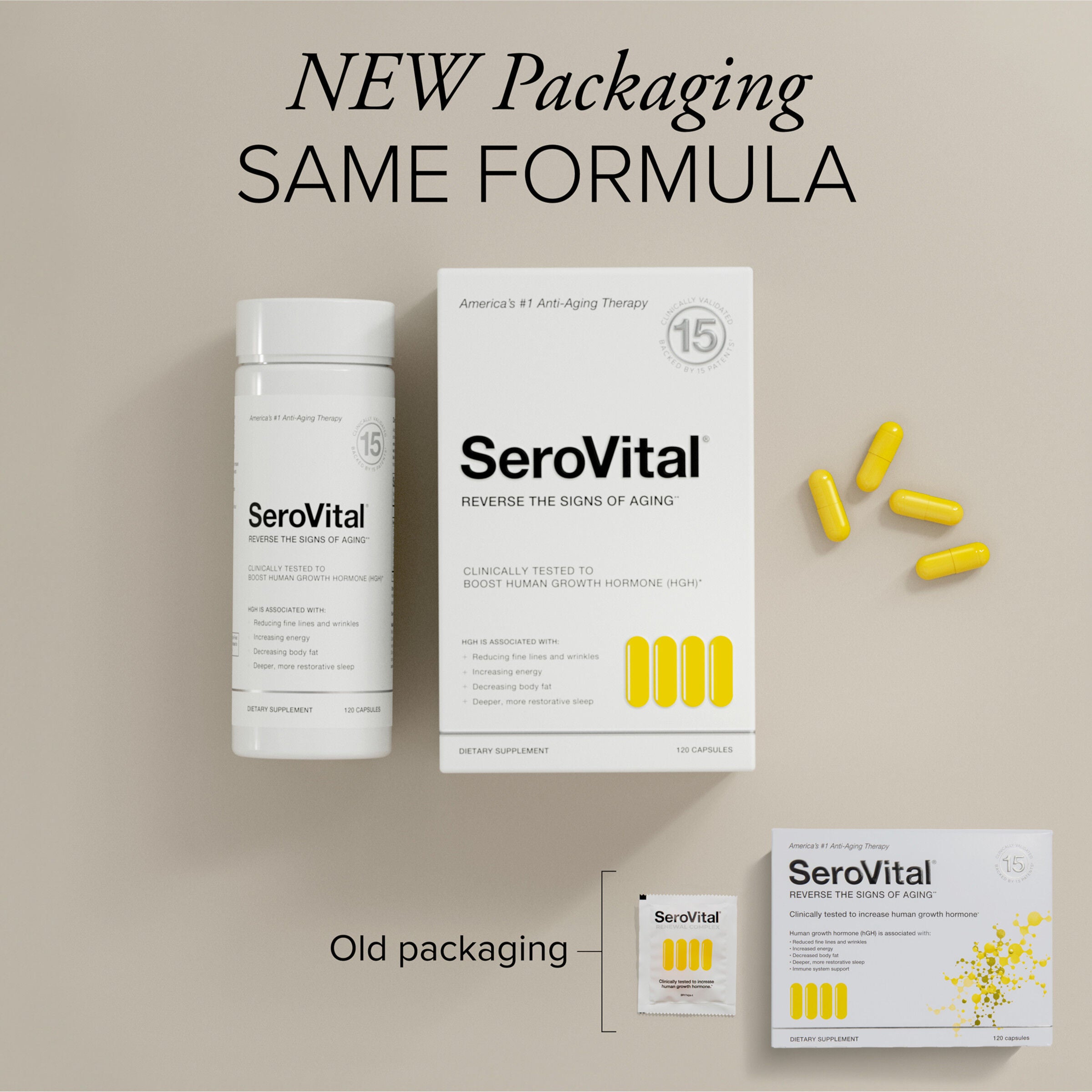 SeroVital Anti-Aging Therapy - 120 Capsules (30 Servings)