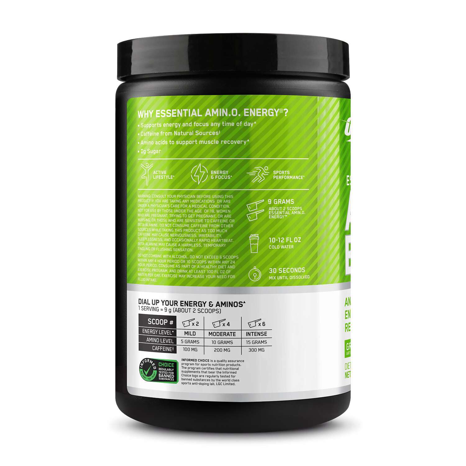 Essential AMIN.O. Energy&trade; - Green Apple&nbsp;(30 Servings) Green Apple | GNC