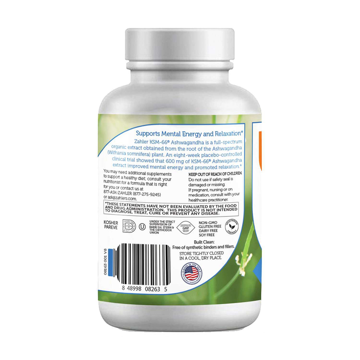 Ashwagandha 600mg - 60 Capsules (60 Servings)