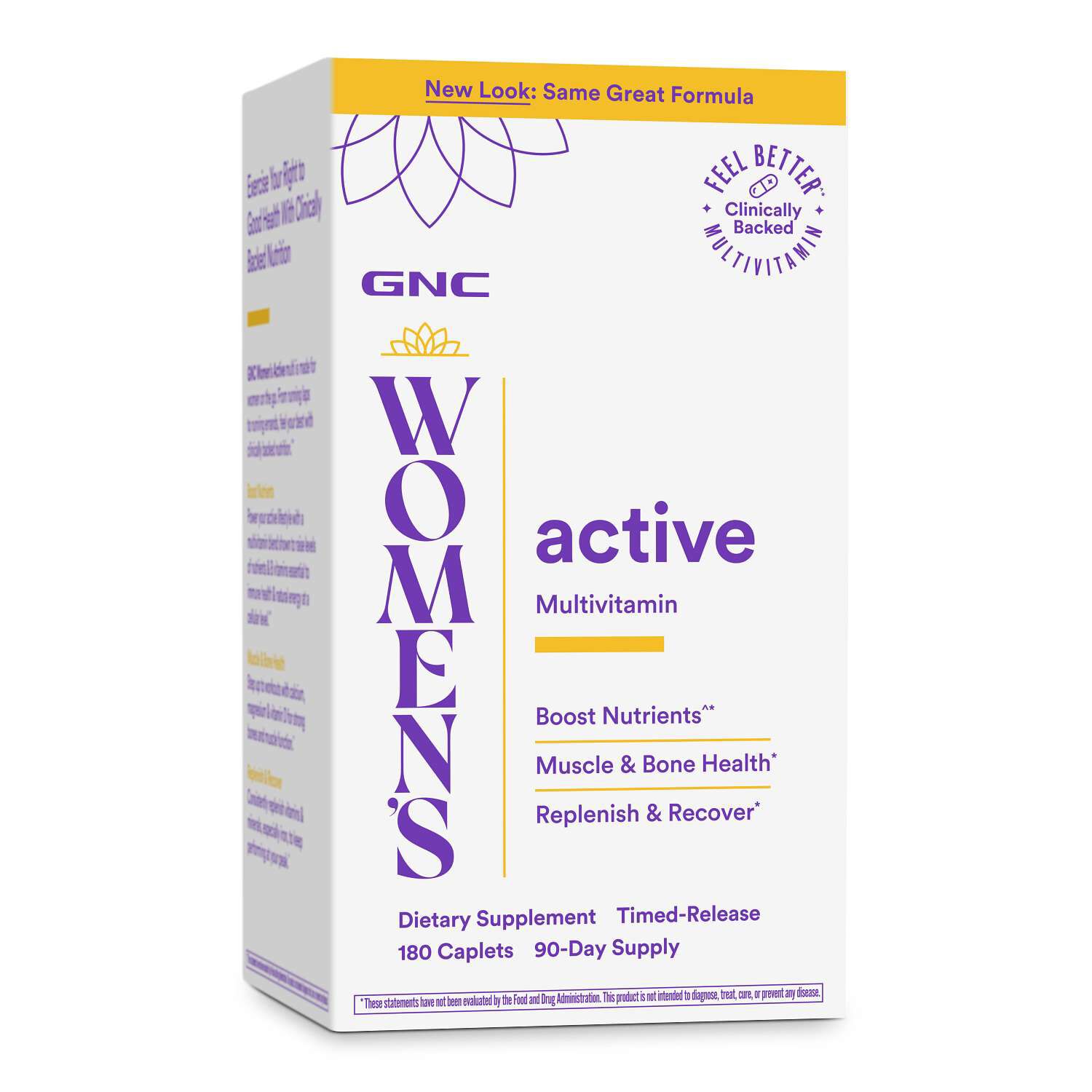 Active Multivitamin - 180 Caplets (90 Servings)  | GNC