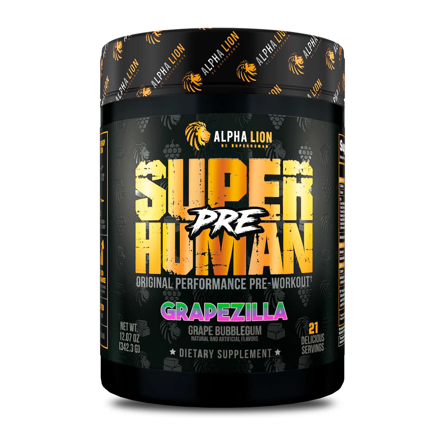 Superhuman Pre-Workout - Grape Bubblegum(42 Servings) Grape Bubblegum | GNC