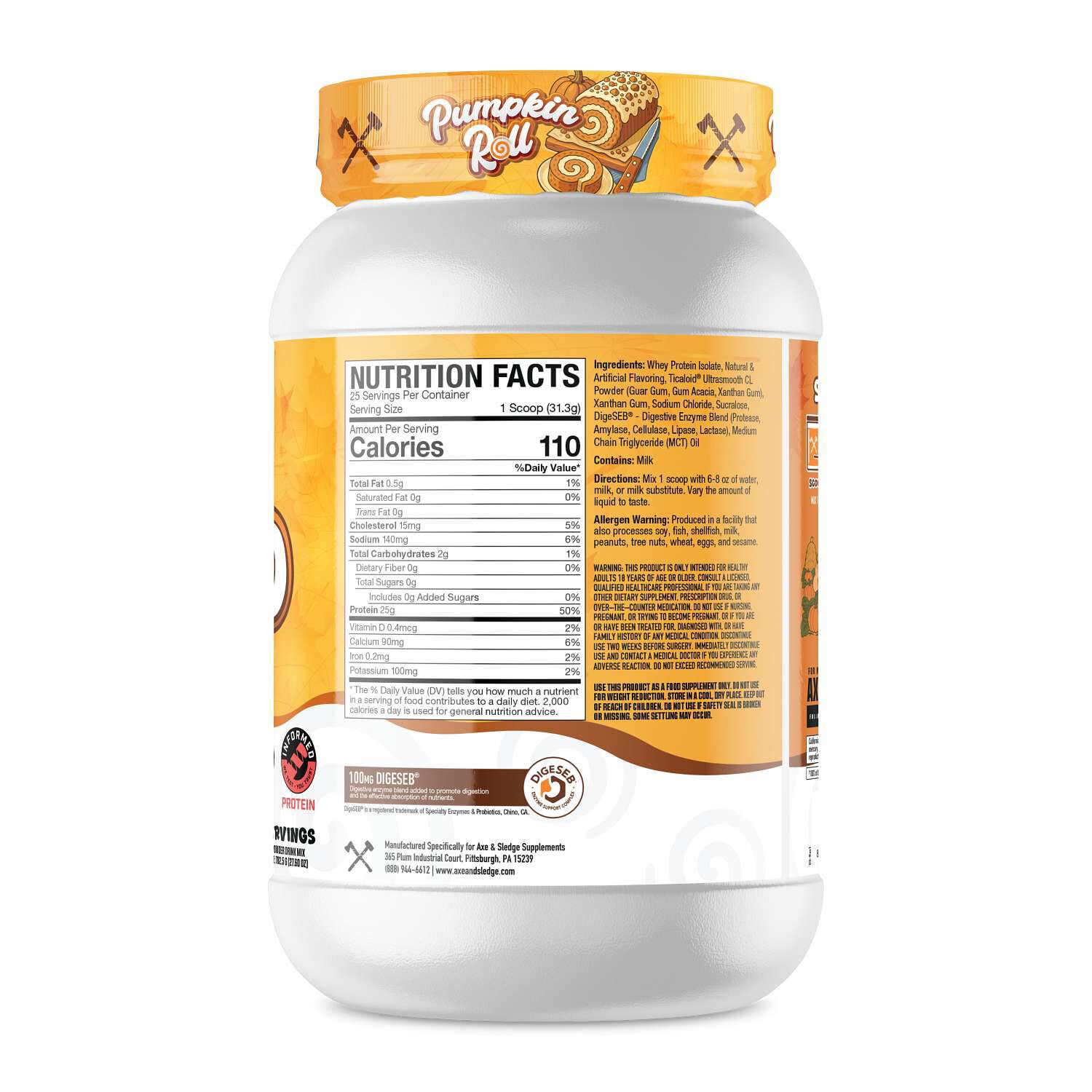 Farm Fed Protein - Pumpkin Roll (25 Servings) Pumpkin Roll | GNC