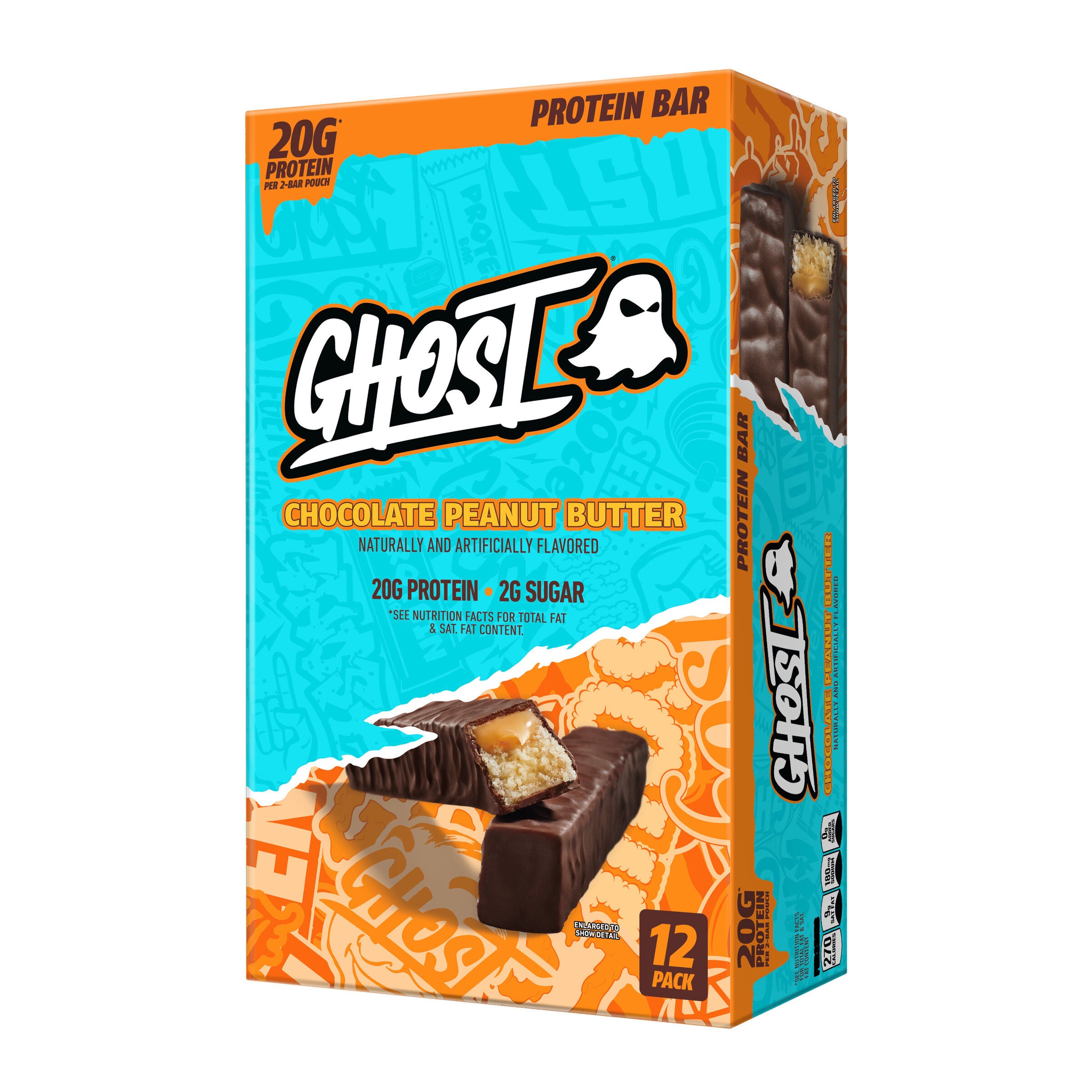 Protein Bar - Chocolate Peanut Butter (12 Bars)  | GNC