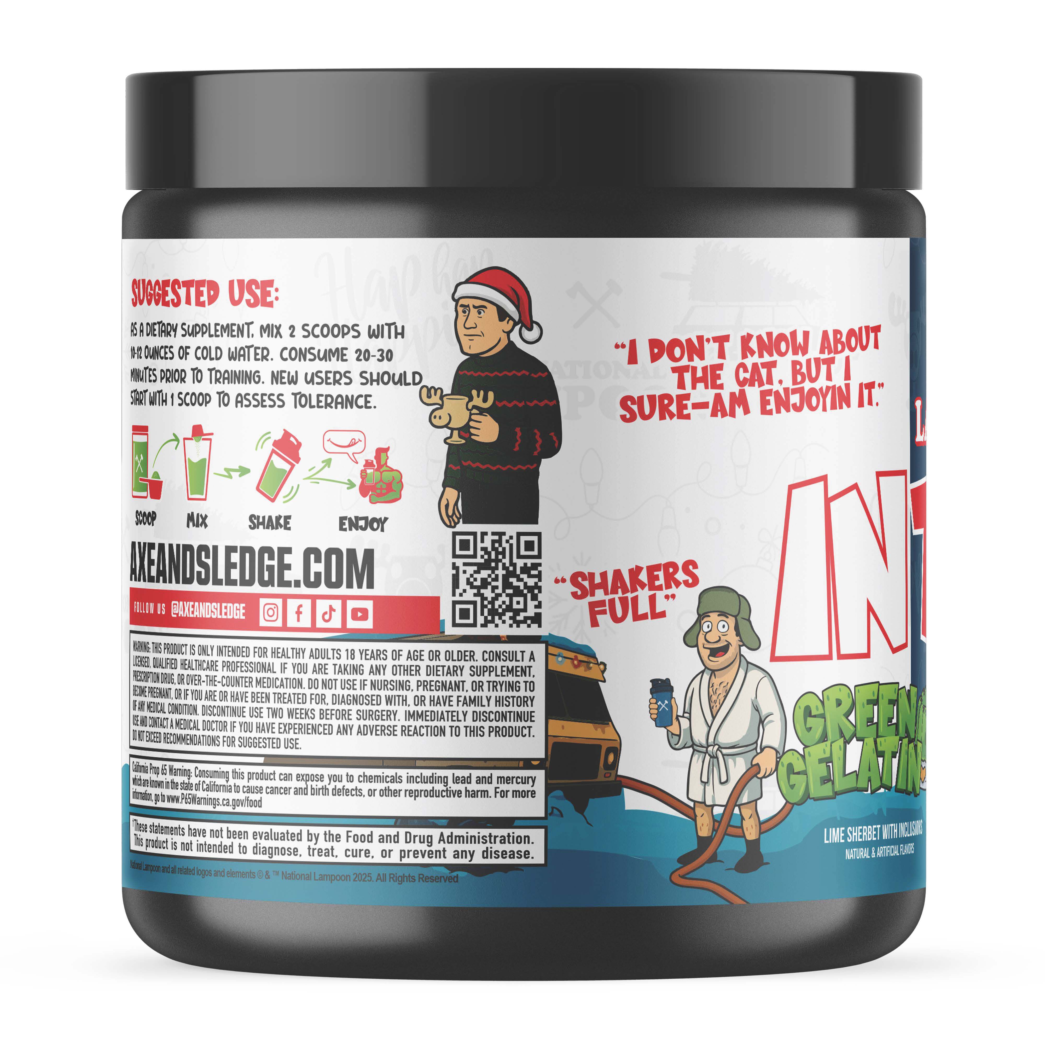 Axe and Sledge Intake Green Gelatin