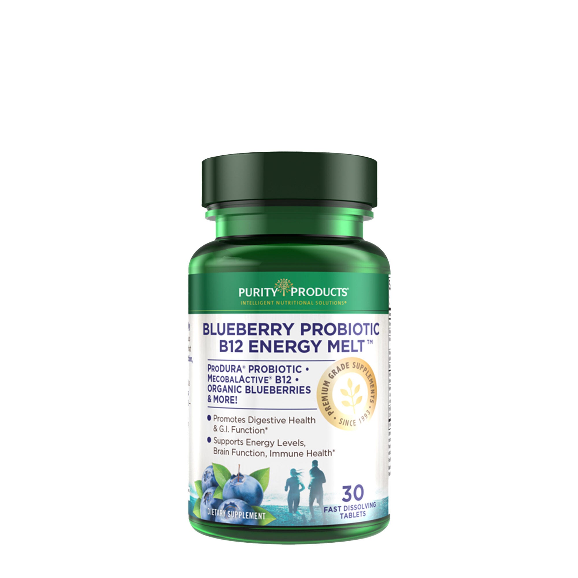 Blueberry Probiotic B12 Energy Melt - 30 Tablets (30 Servings)  | GNC