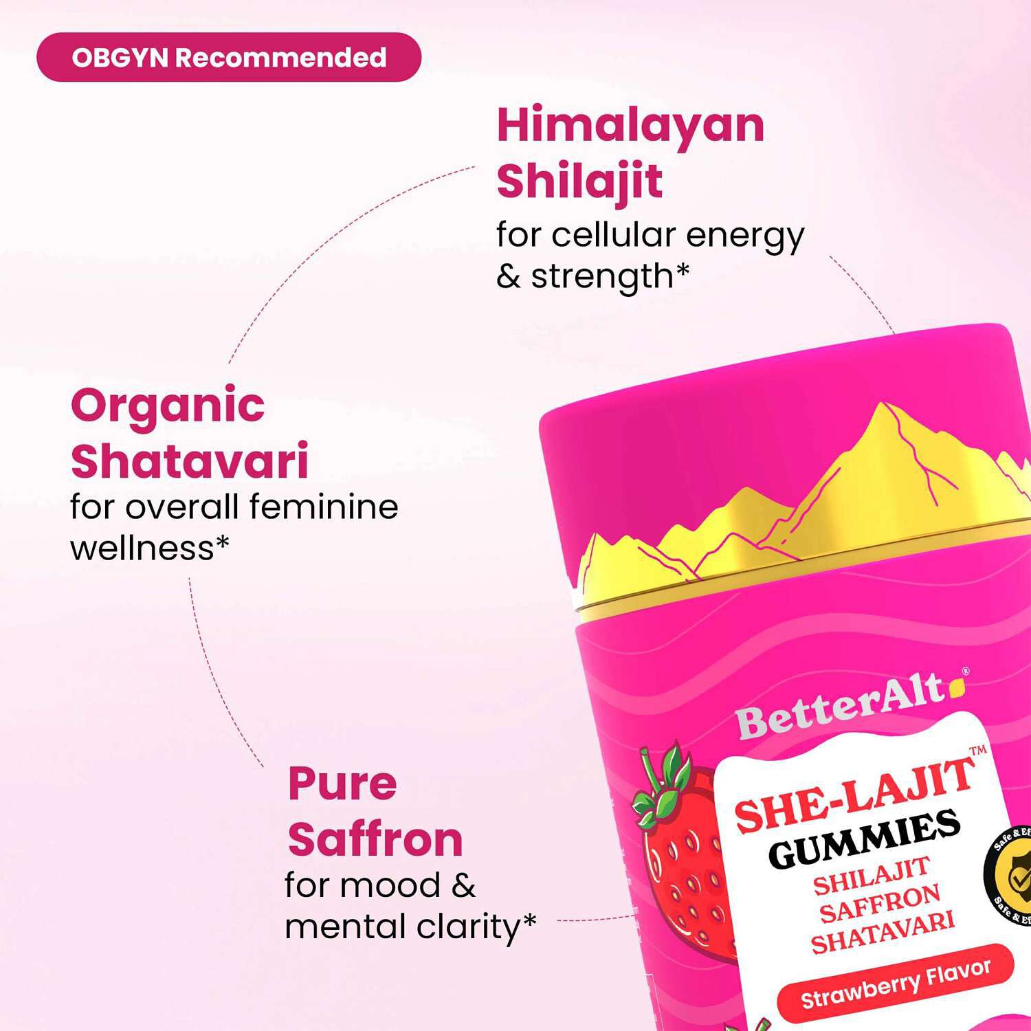 She-lajit Gummies- 60 Gummies (30 Servings)  | GNC
