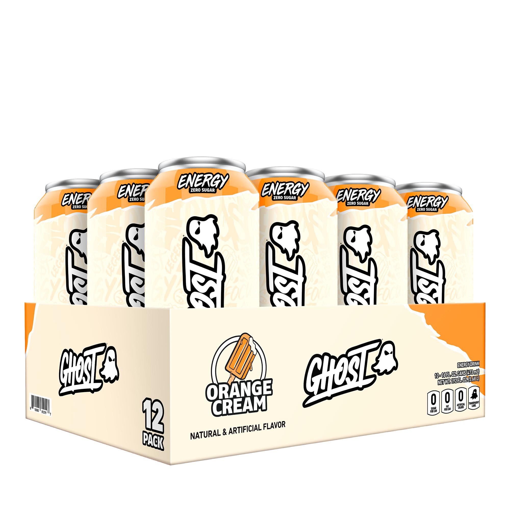 Energy Drink - Orange Cream - 16oz. (12 Cans) Orange Cream | GNC