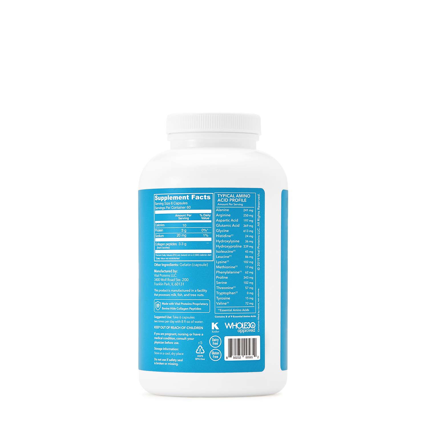 Collagen Peptides - 360 Capsules (60 Servings)  | GNC