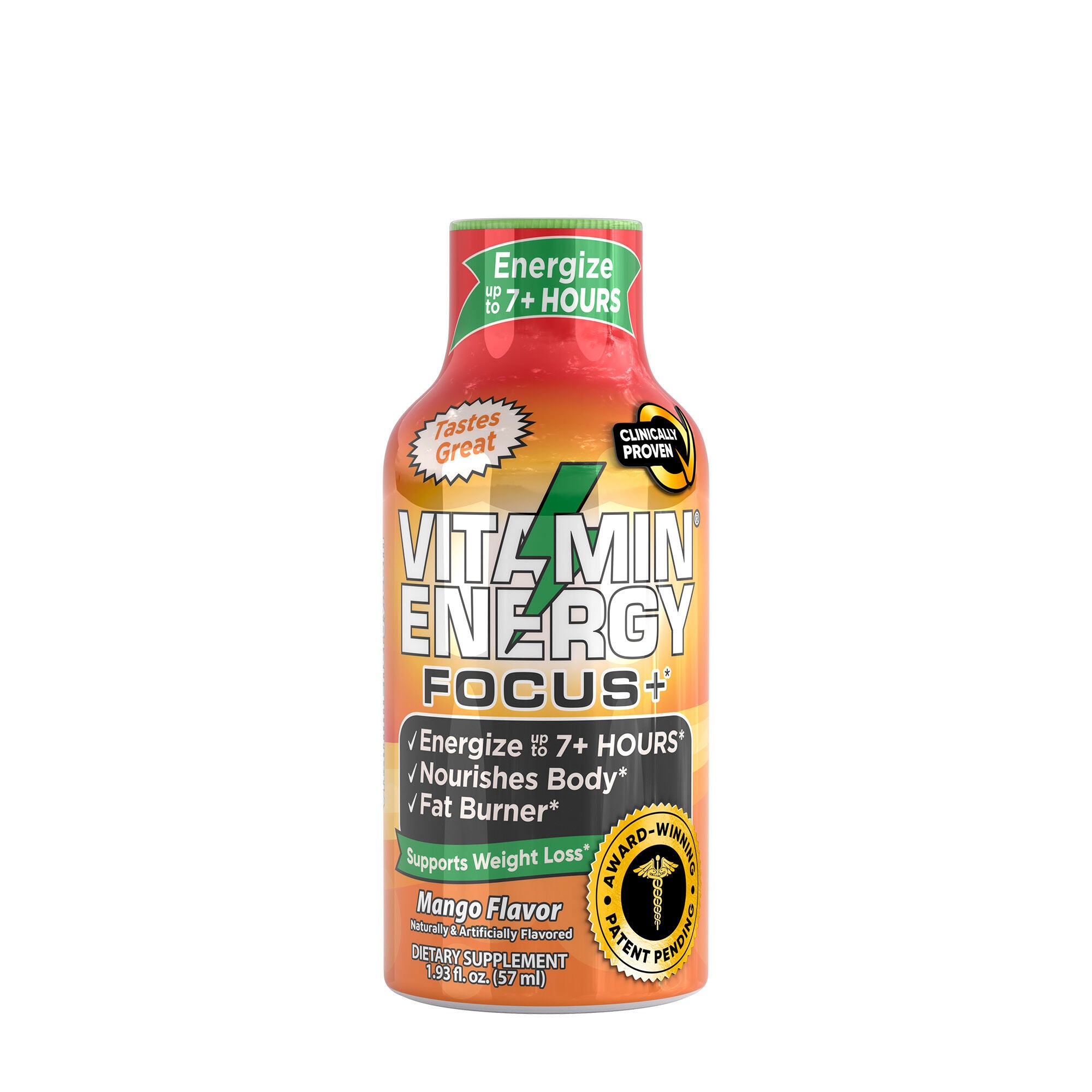 Focus + Energy with Benefits - Mango - 1.93 oz. (12 Bottles)  | GNC