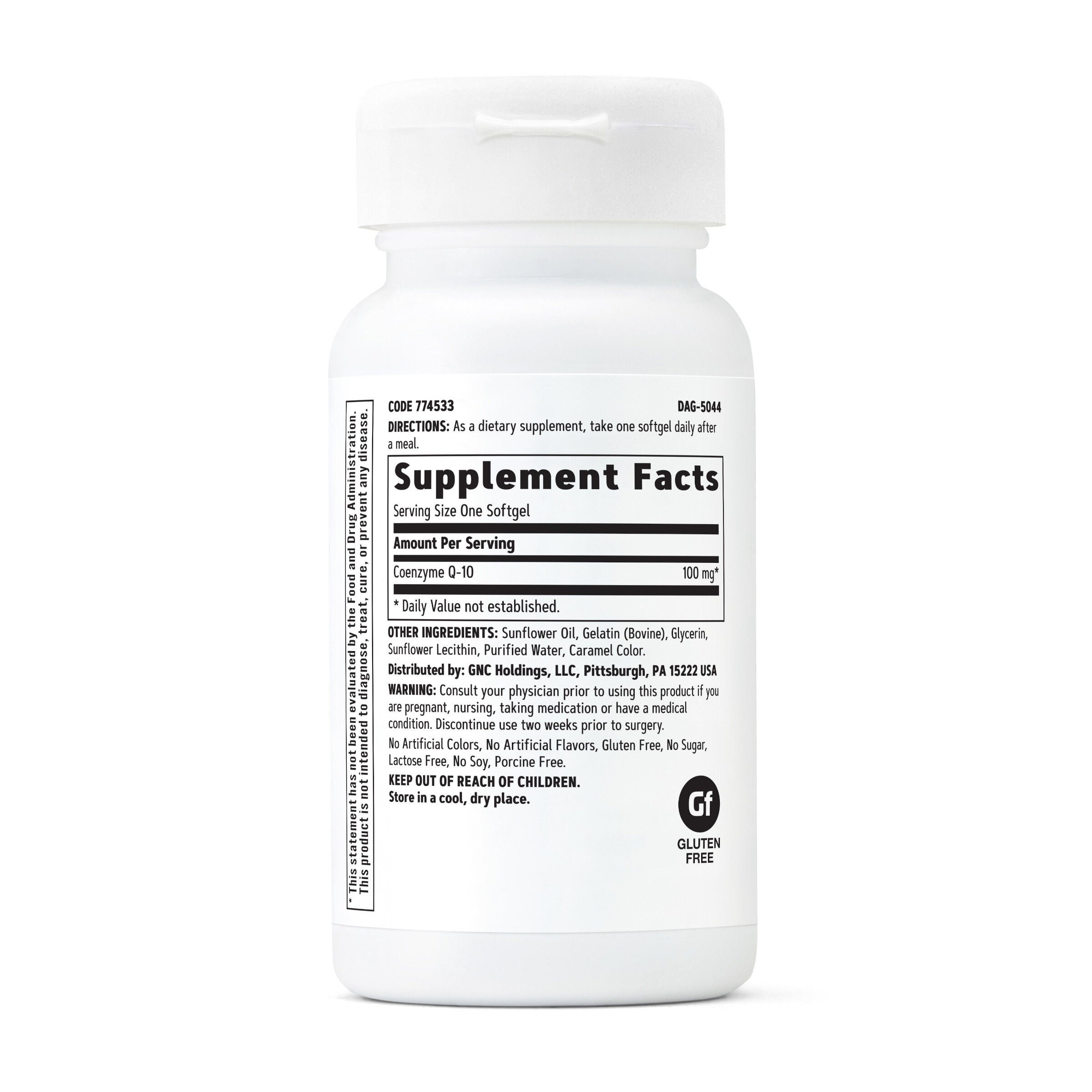 CoQ-10 100mg - 60 Softgels (60 Servings)  | GNC