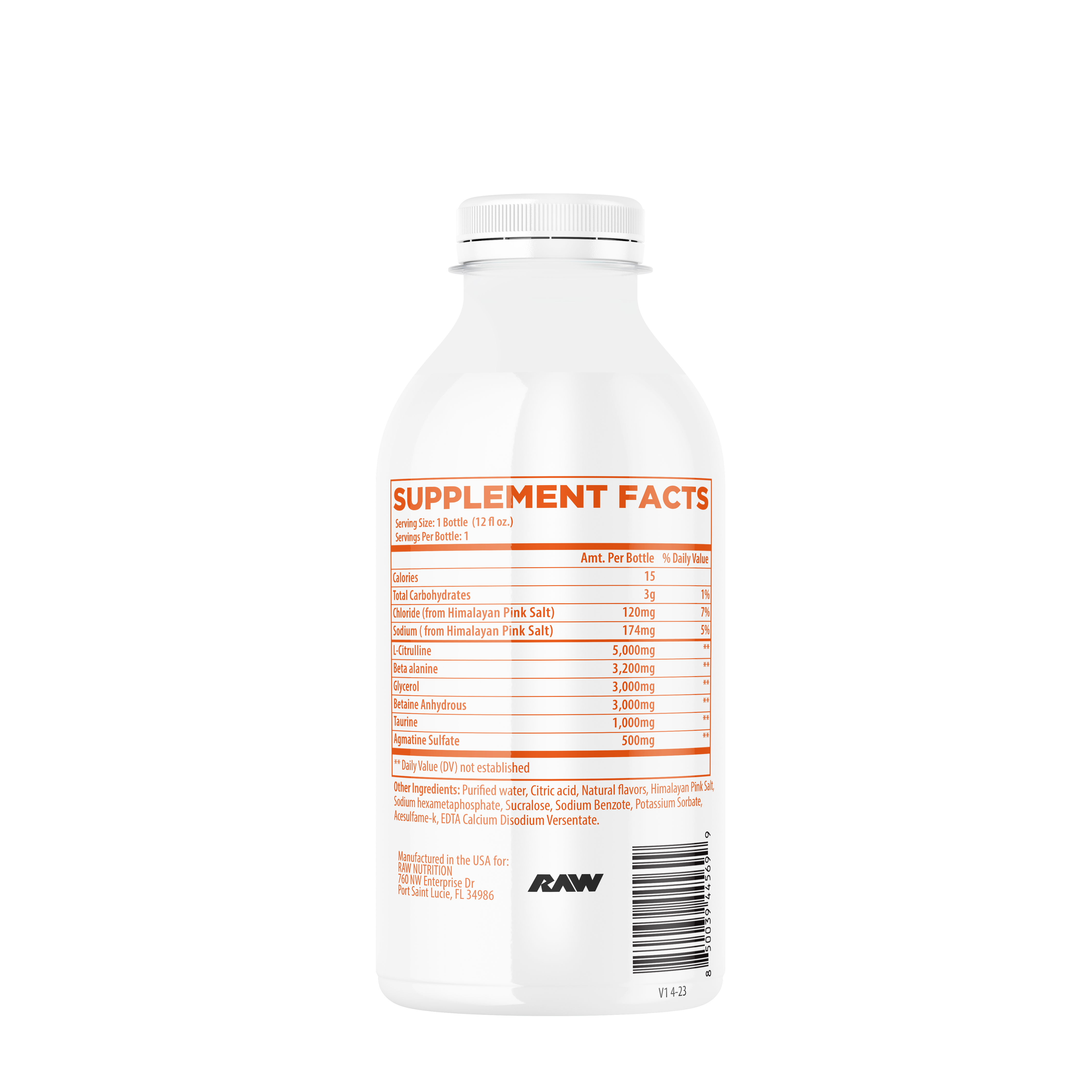 Pump Non-Stim Preworkout RTD - Rainbow Sherbert - 12 oz. (12 Bottles)
