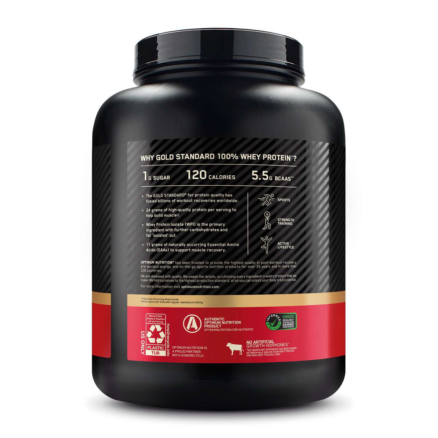 Gold Standard 100% Whey&trade; - Double Rich Chocolate (74 Servings)