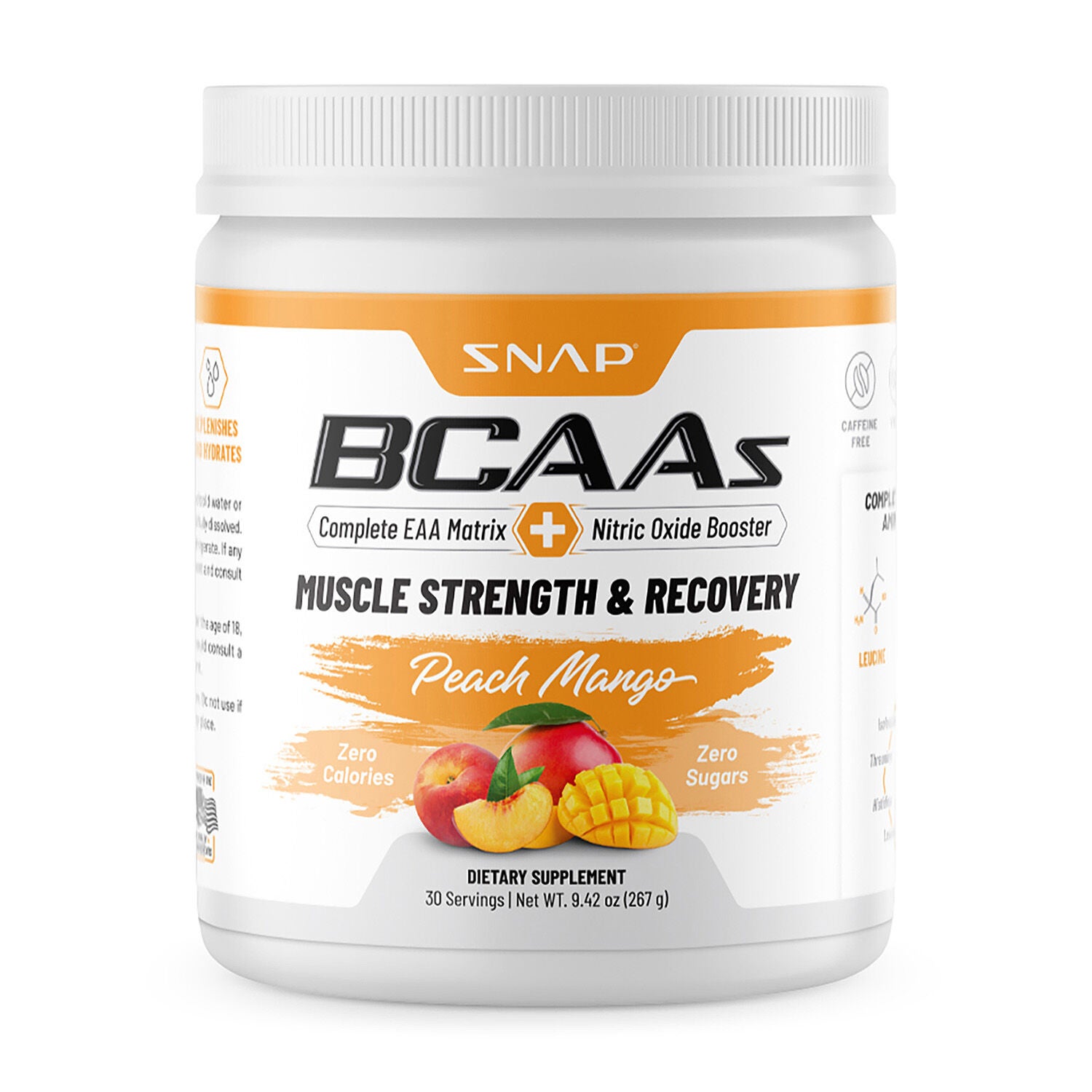 BCAA Powder - Peach Mango (30 Servings) Peach Mango | GNC