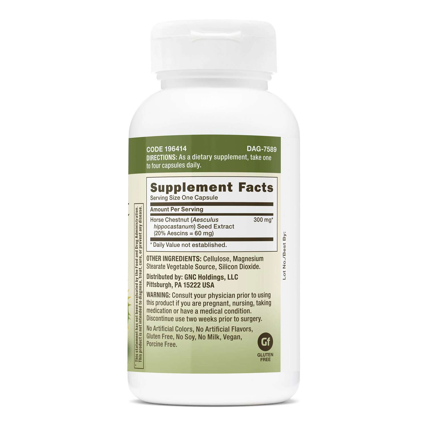 Horse Chestnut Extract 300mg - 100 Capsules (100 Servings)