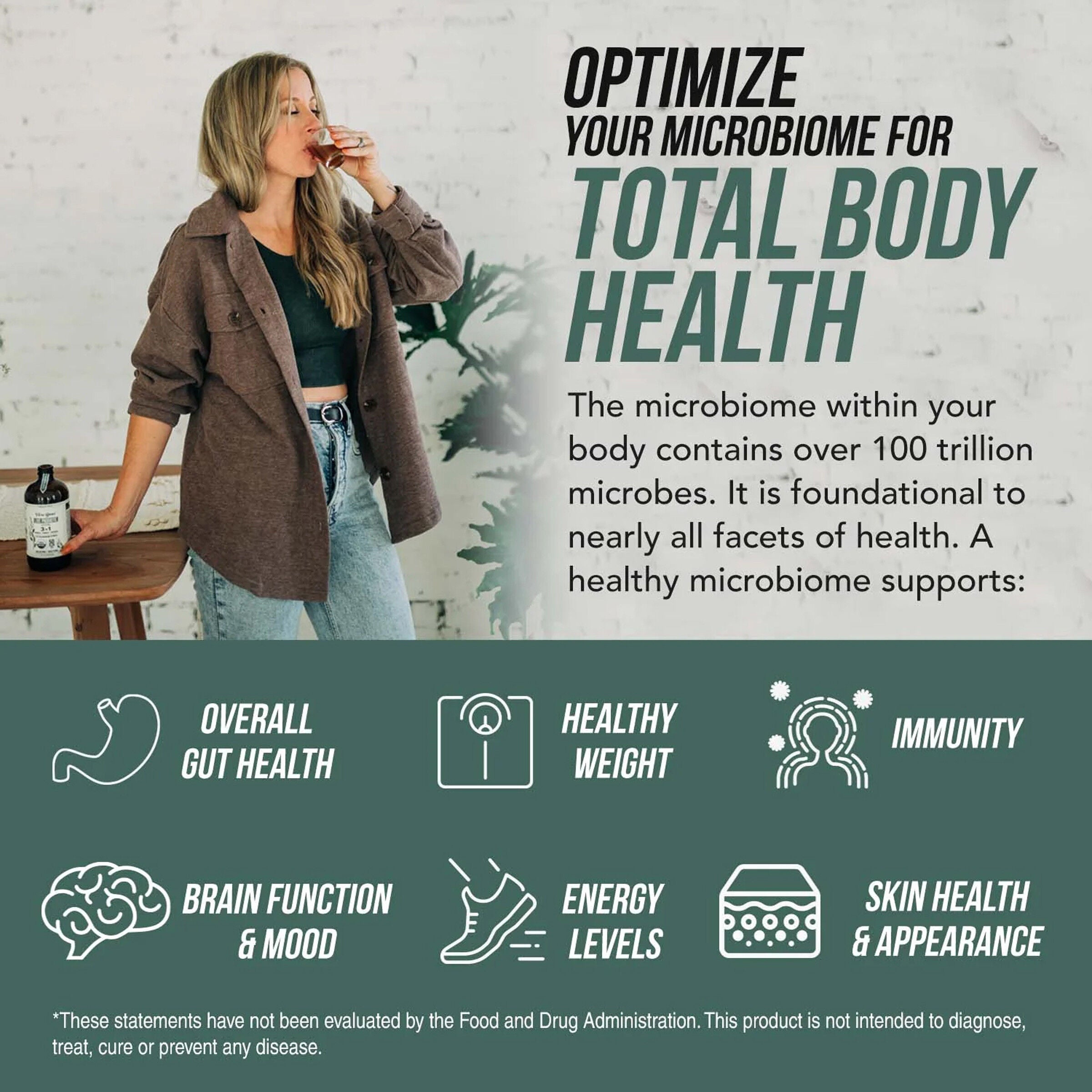 Flora Biome 3-in-1 Live Probiotic - 16 fl oz (32 Servings)  | GNC