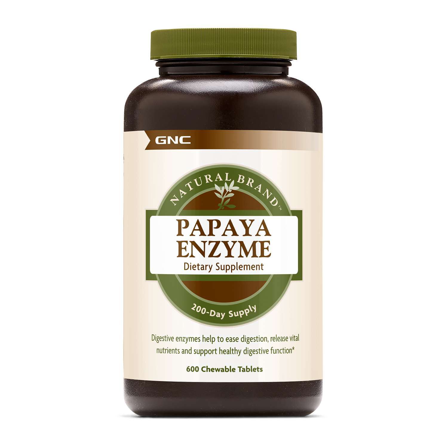 Papaya Enzyme - 600 Tablets (200 Servings)  | GNC